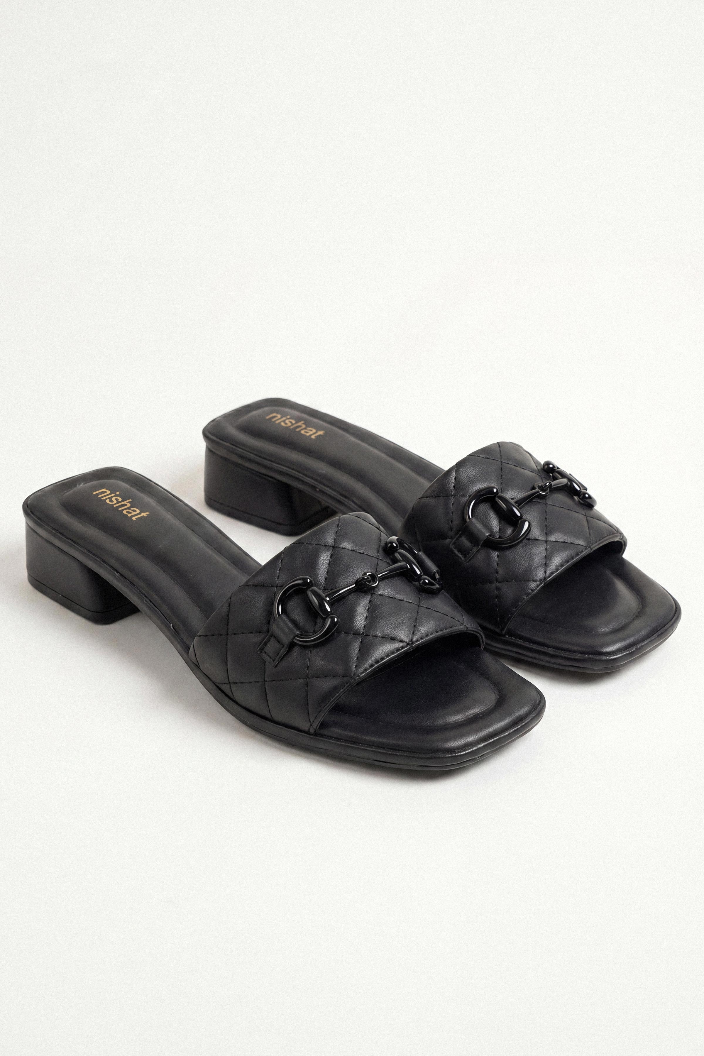 Black Chappal-449482903 - for Women - Shoes Collection | Nishat | Shop Online