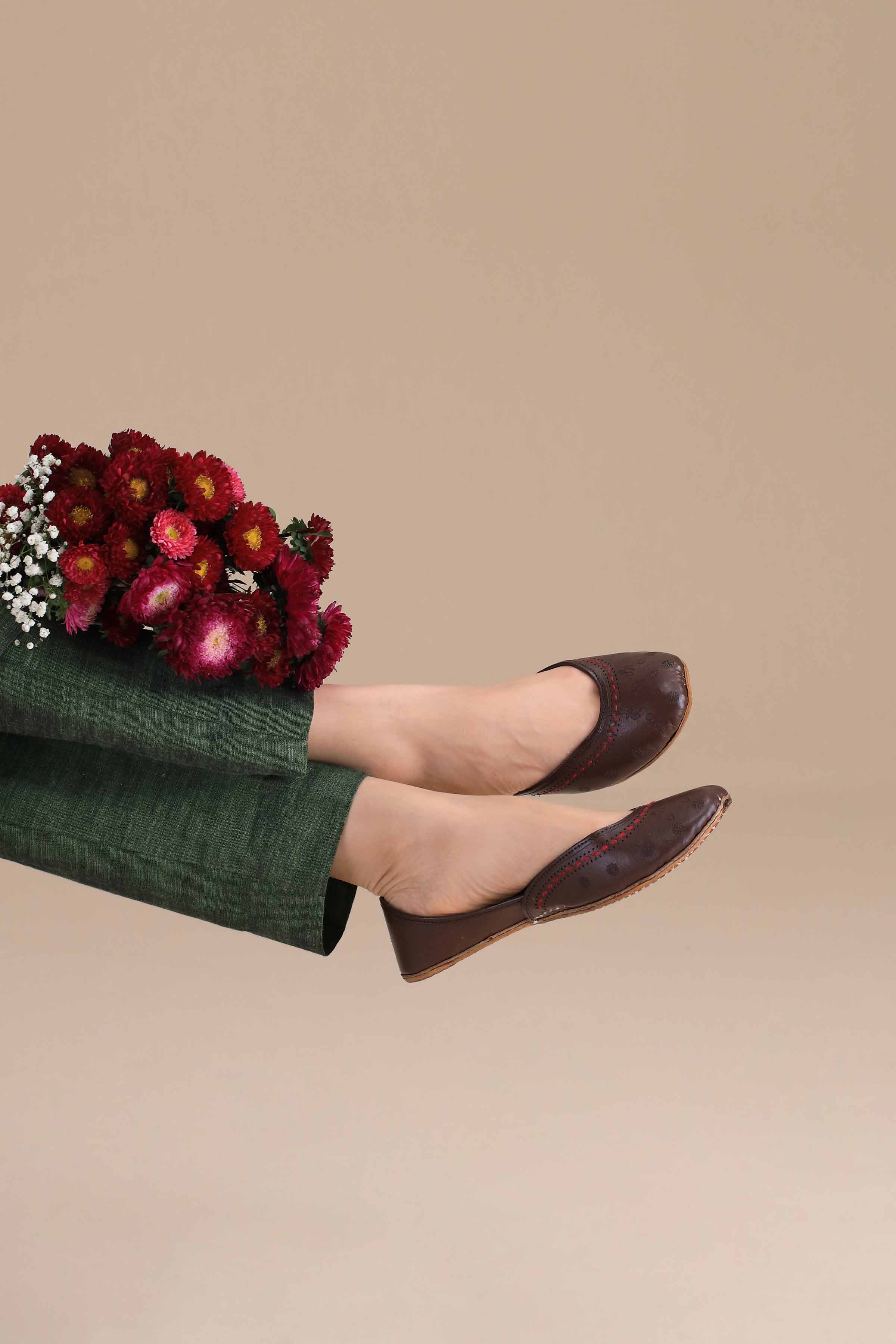 Dark Brown Khussa-1531153713