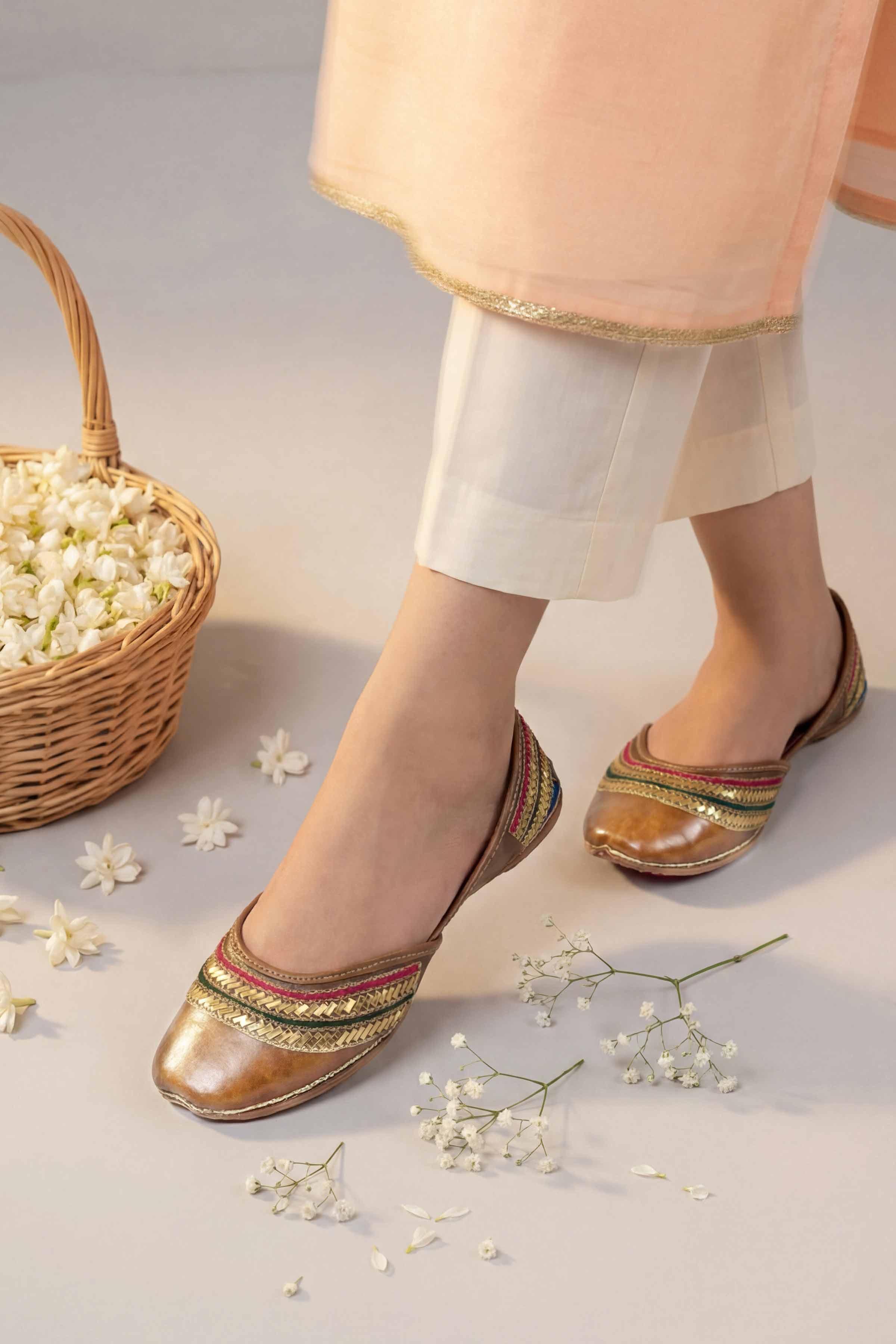 Light Brown Khussa-1596933713 Women - Fashion Collection | Nishat | Shop Online