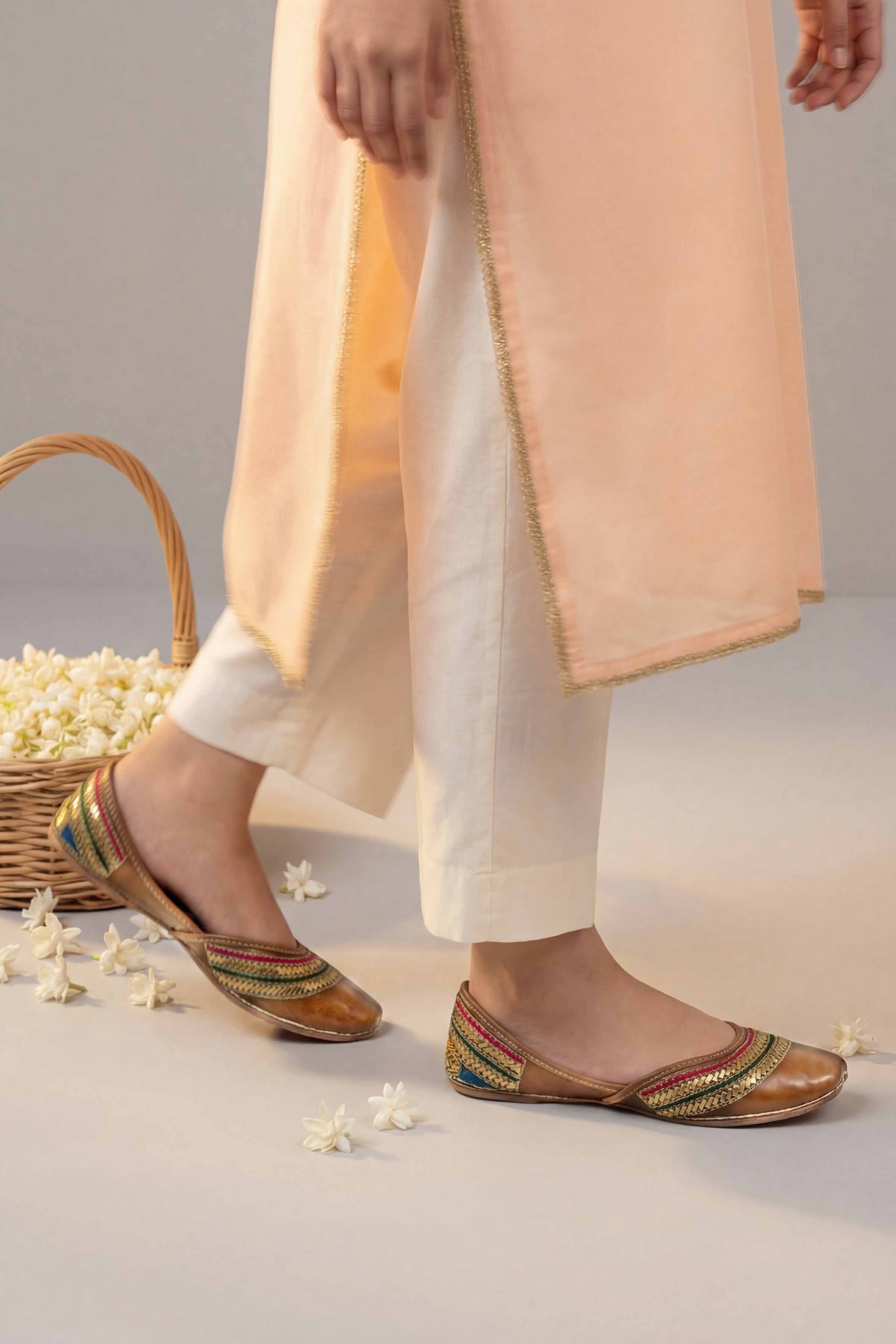 Light Brown Khussa-1596933713 Women - Fashion Collection | Nishat | Shop Online