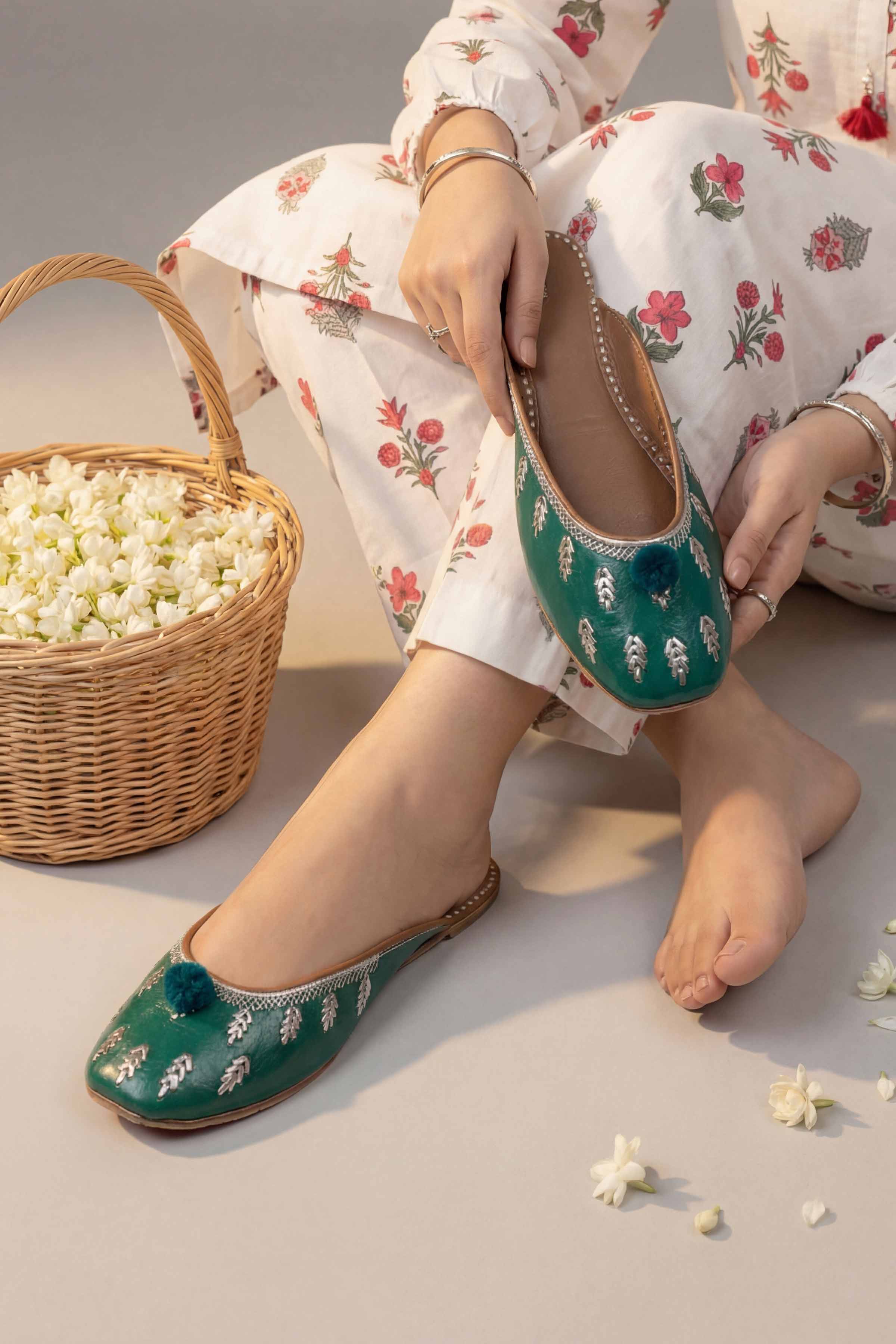 Green Khussa-1596993704 Women - Fashion Collection | Nishat | Shop Online