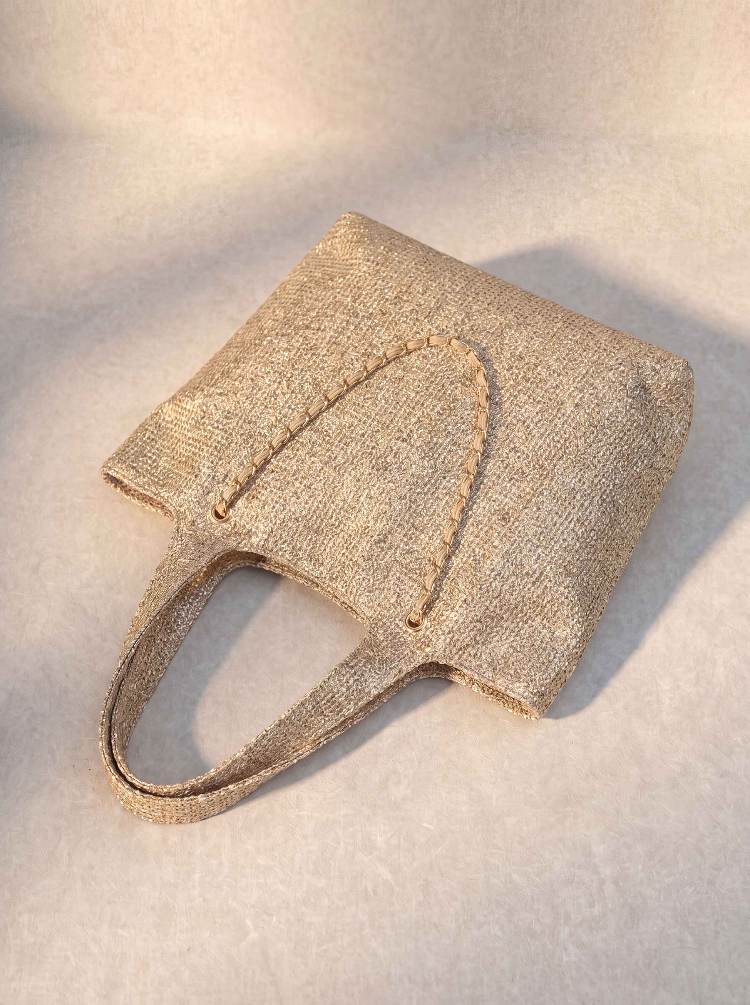 Gold Tote Bag-1716782119 - for Women - Bag Collection | Nishat | Shop Online