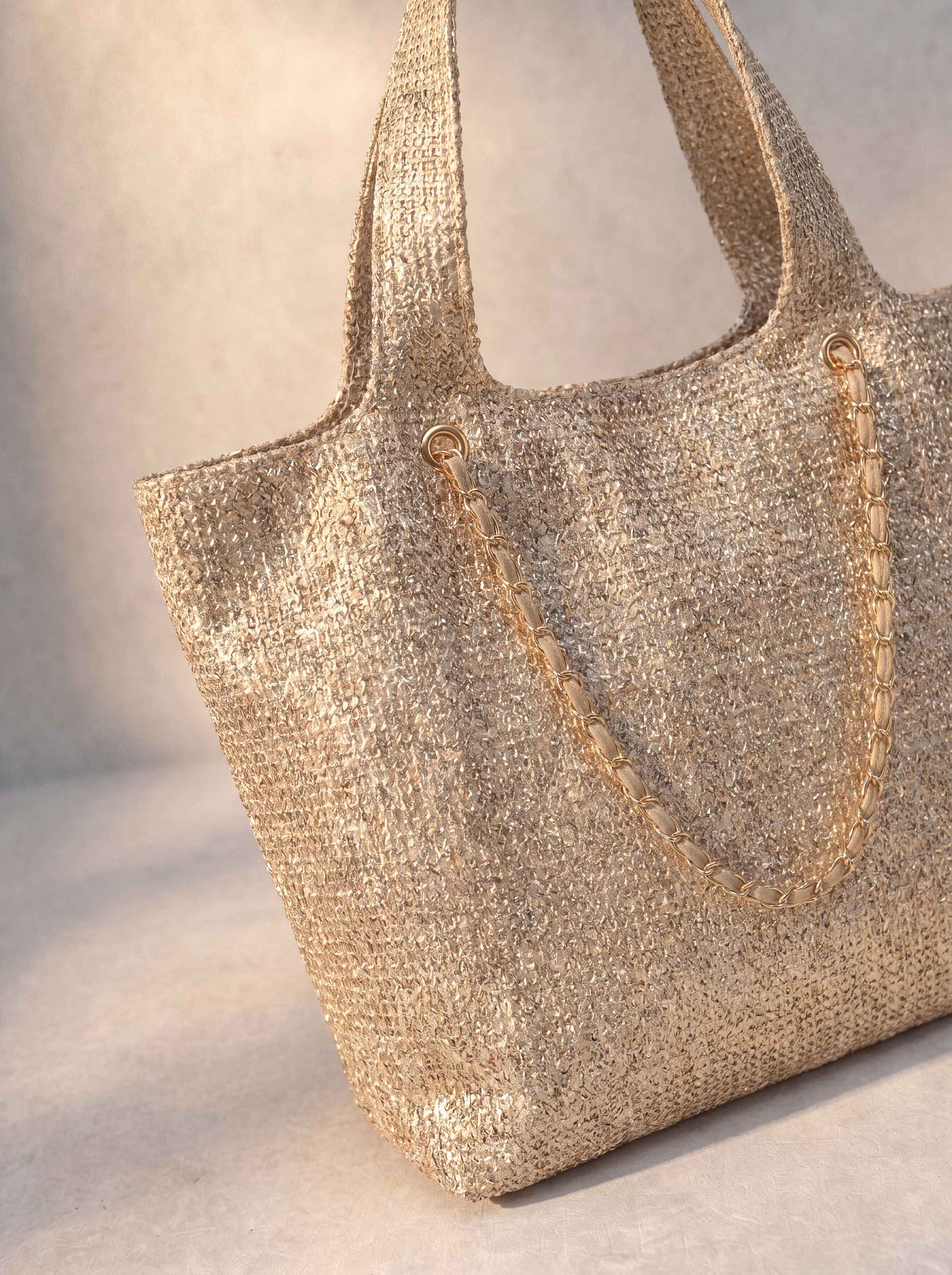 Gold Tote Bag-1716782119 - for Women - Bag Collection | Nishat | Shop Online