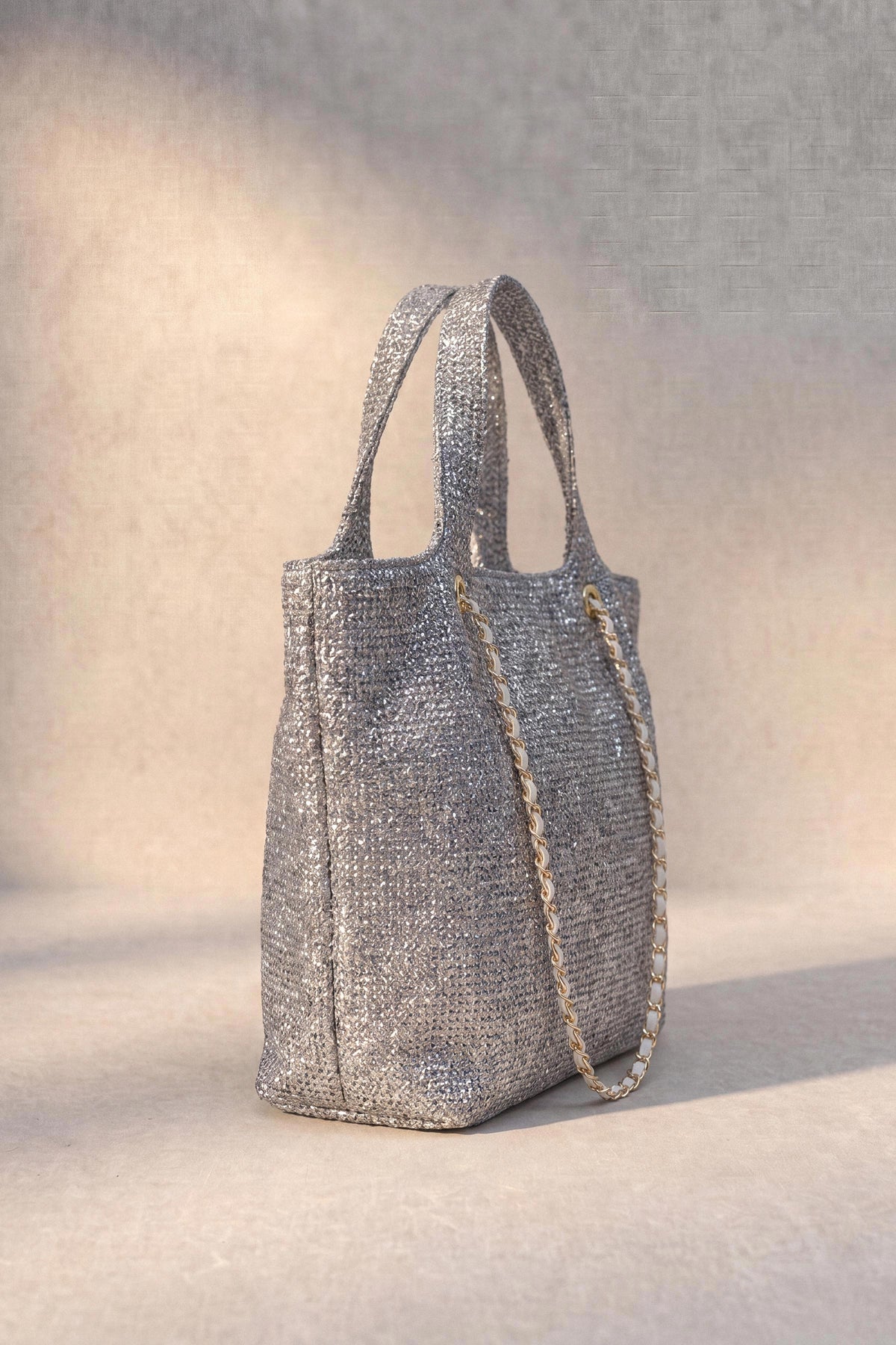 Silver Tote Bag-1716782120