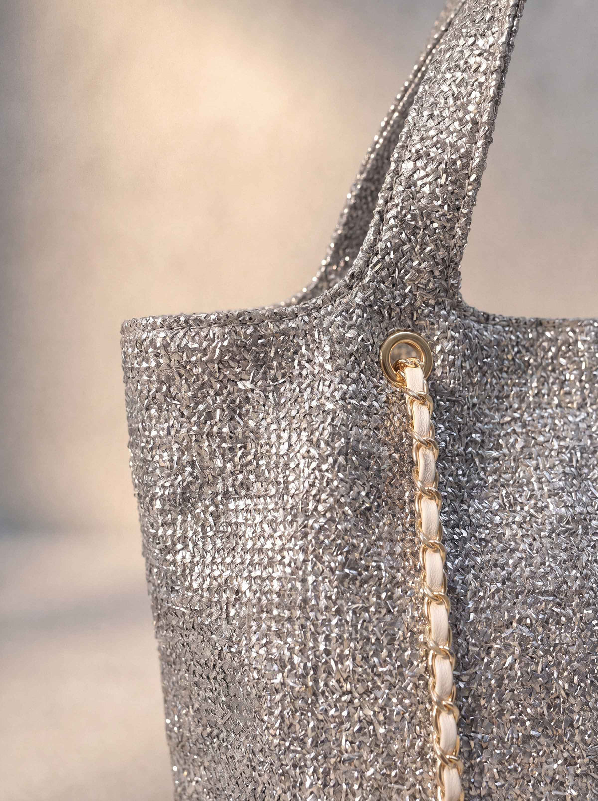 Silver Tote Bag-1716782120 - for Women - Bag Collection | Nishat | Shop Online