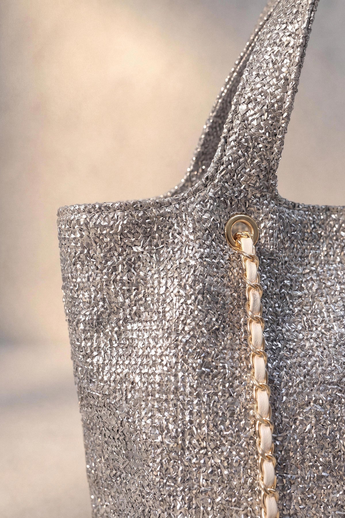 Silver Tote Bag-1716782120