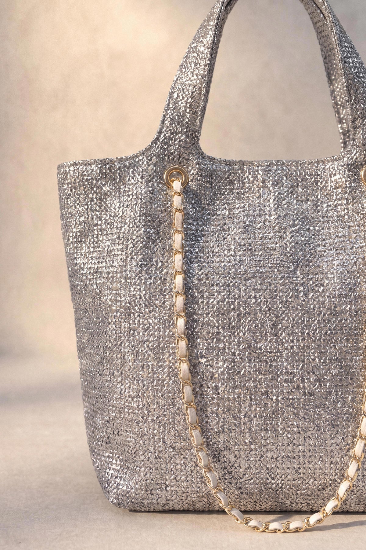 Silver Tote Bag-1716782120