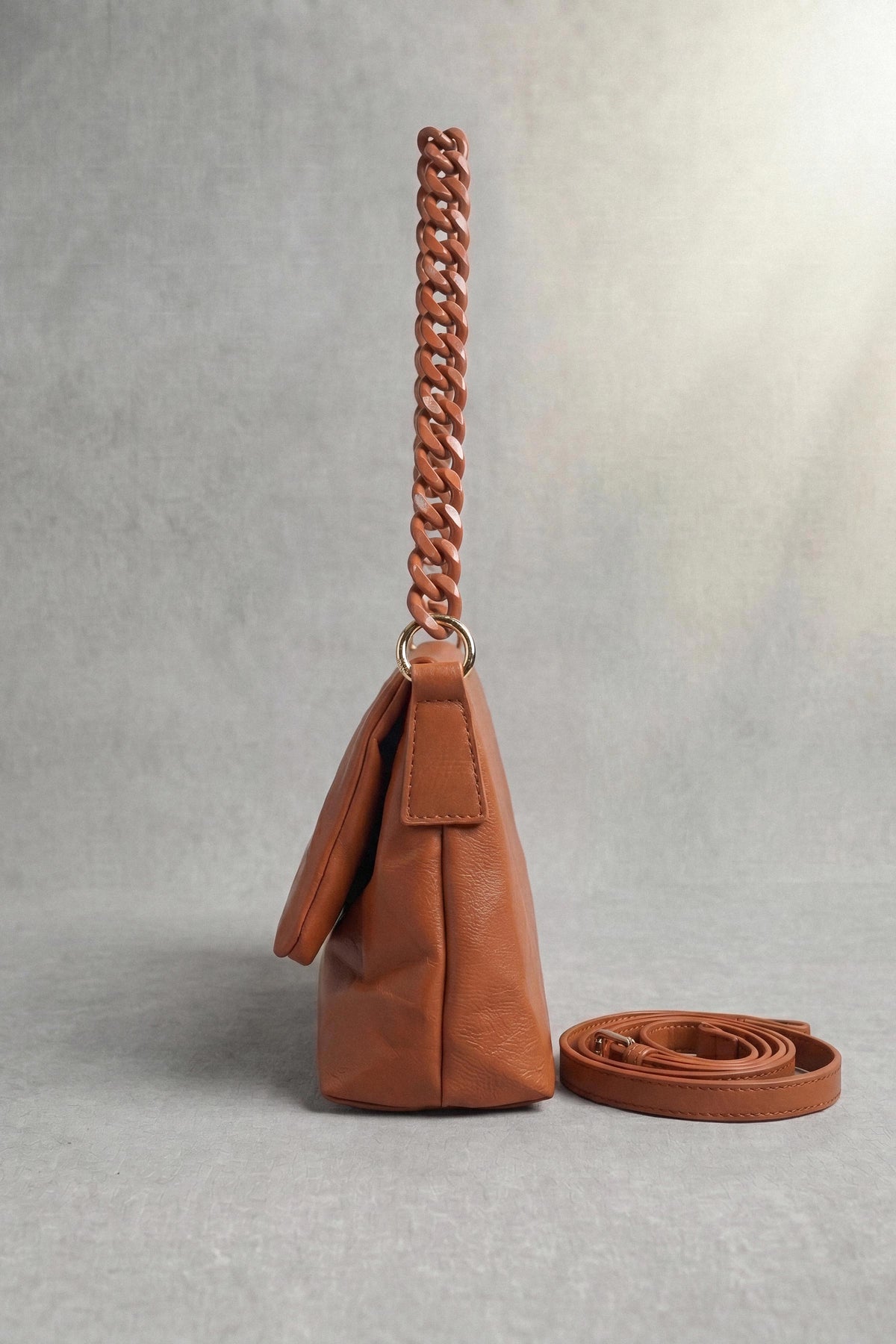 Brown Shoulder Bag-1716862113