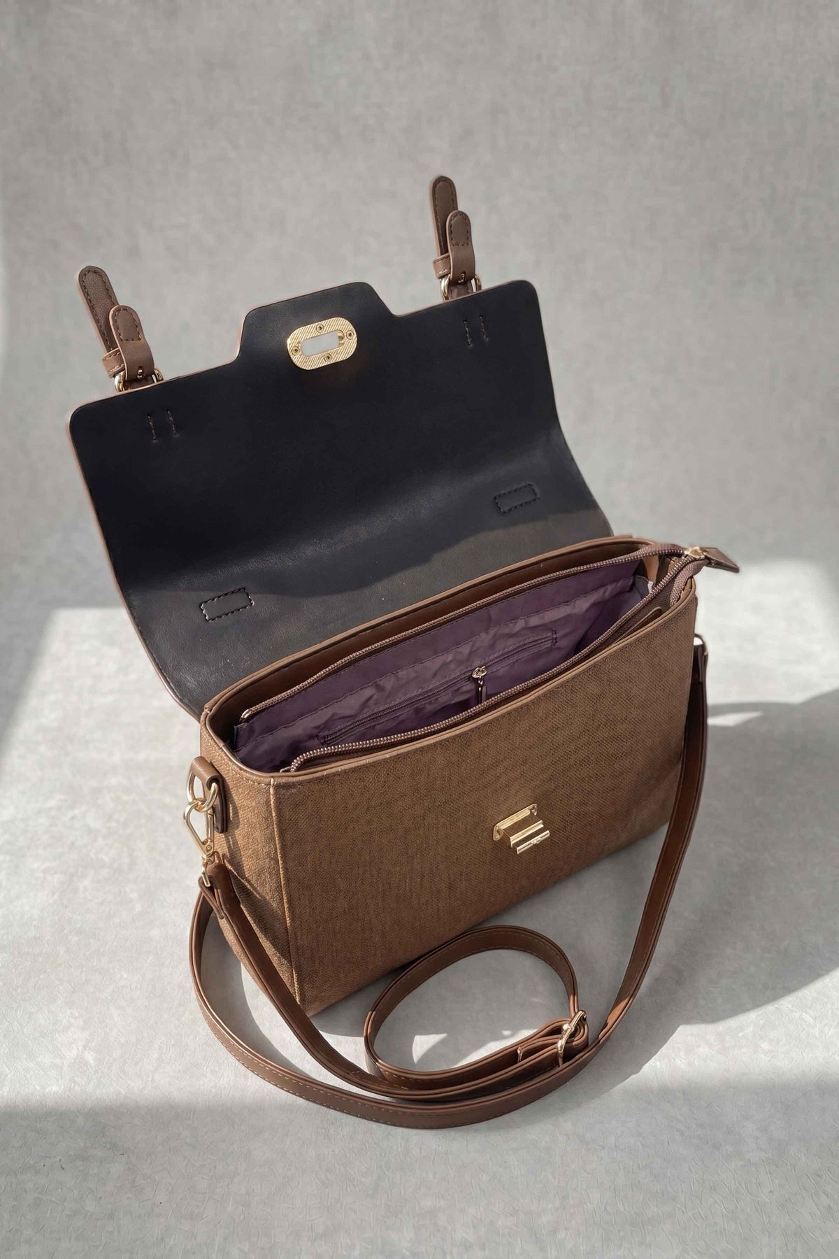 Coffee Shoulder Bag-1716902117 - for Women - Bag Collection | Nishat | Shop Online