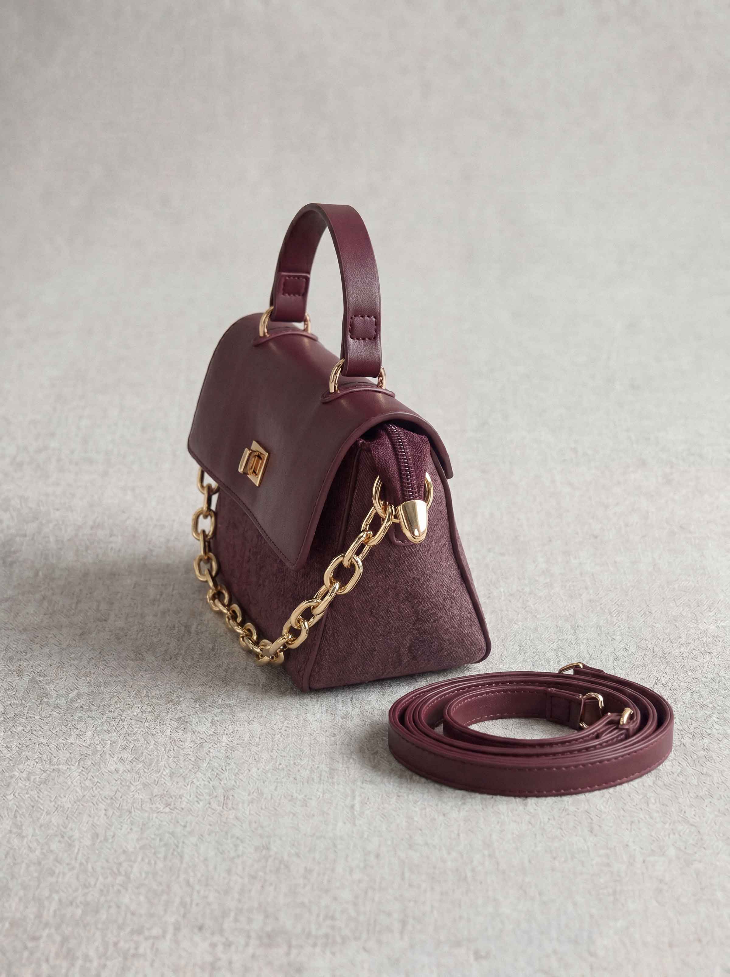Maroon Hand Bag-1716932122 - for Women - Bag Collection | Nishat | Shop Online
