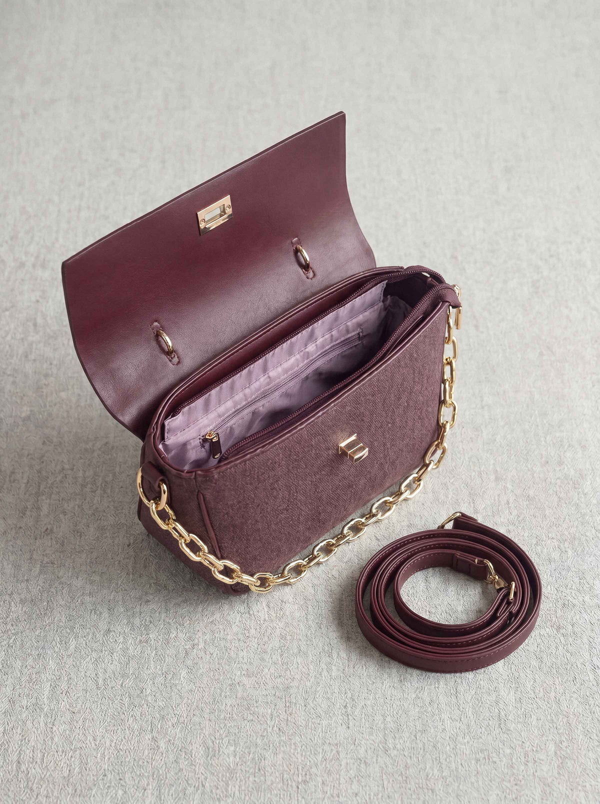 Maroon Hand Bag-1716932122 - for Women - Bag Collection | Nishat | Shop Online