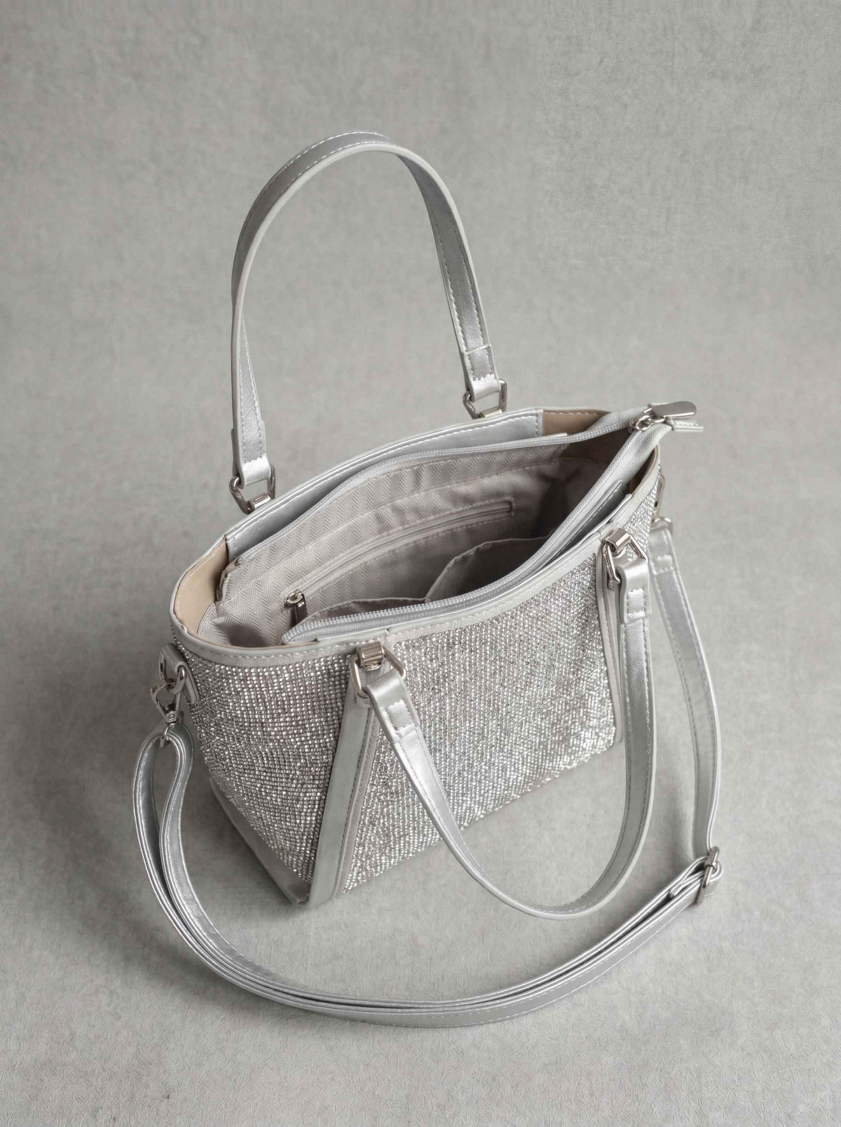 Silver Clutch-1716972120 - for Women - Bag Collection | Nishat | Shop Online