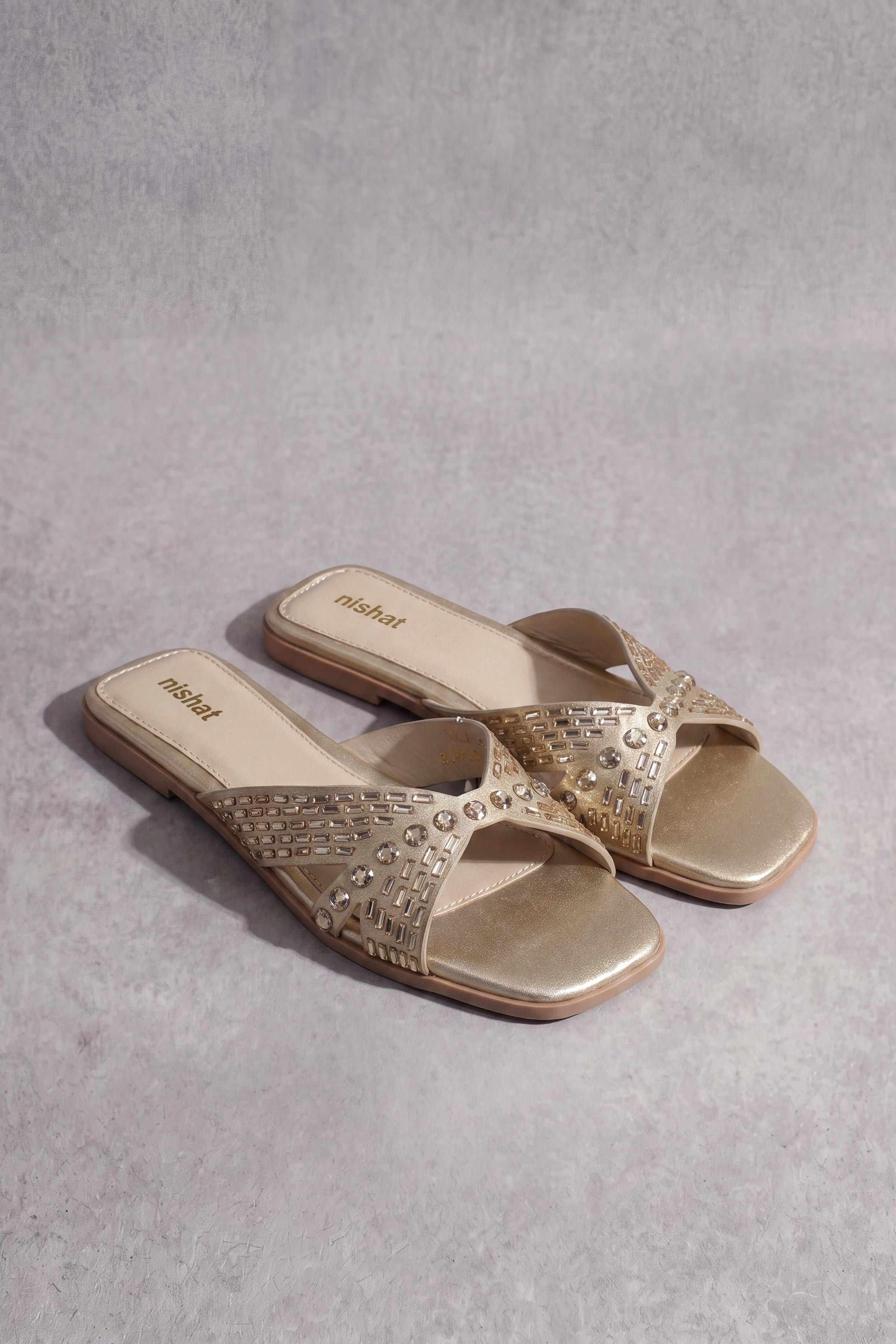Beige Chappal-1717282918 - for Women - Shoes Collection | Nishat | Shop Online