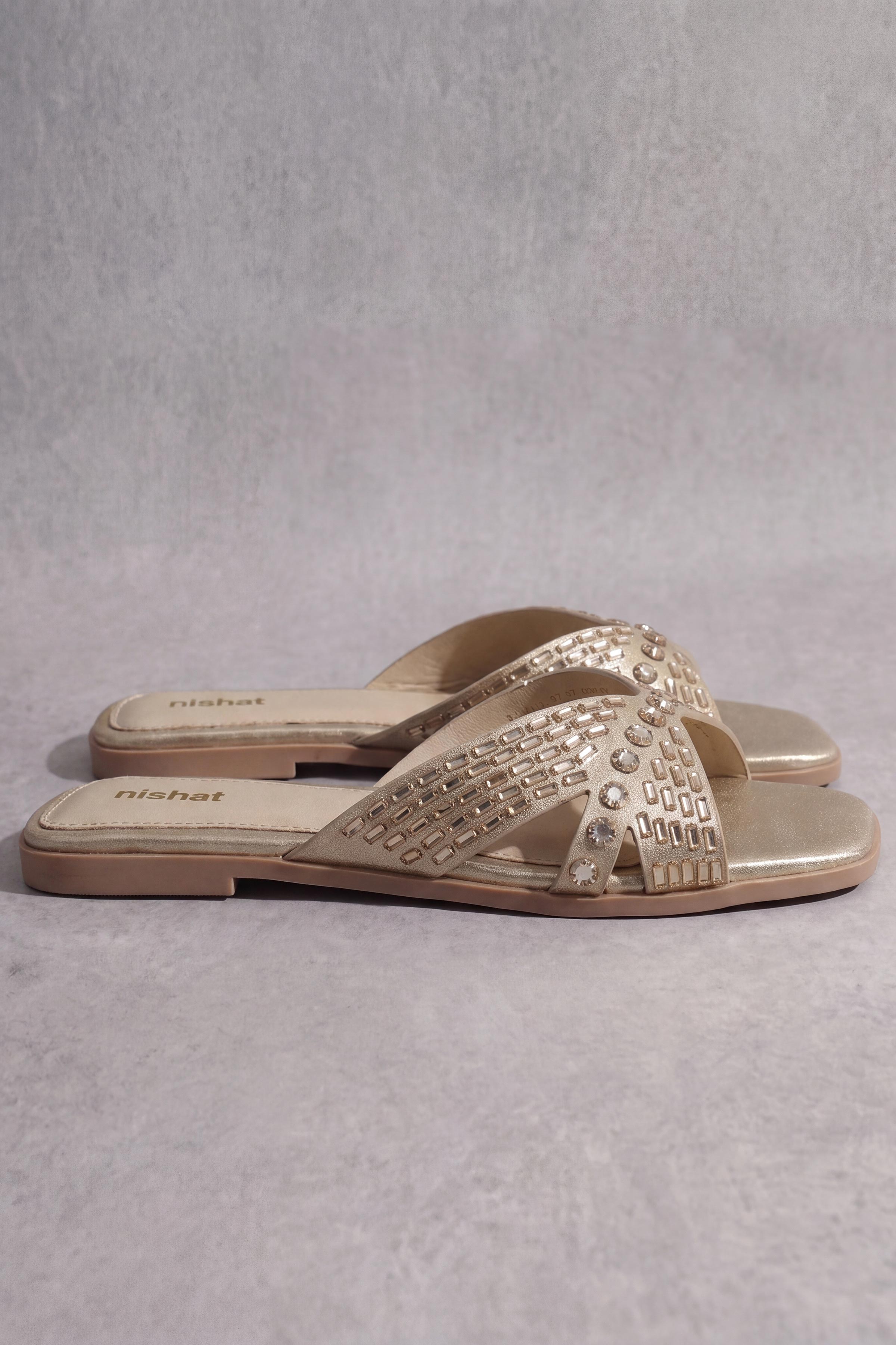 Beige Chappal-1717282918 - for Women - Shoes Collection | Nishat | Shop Online