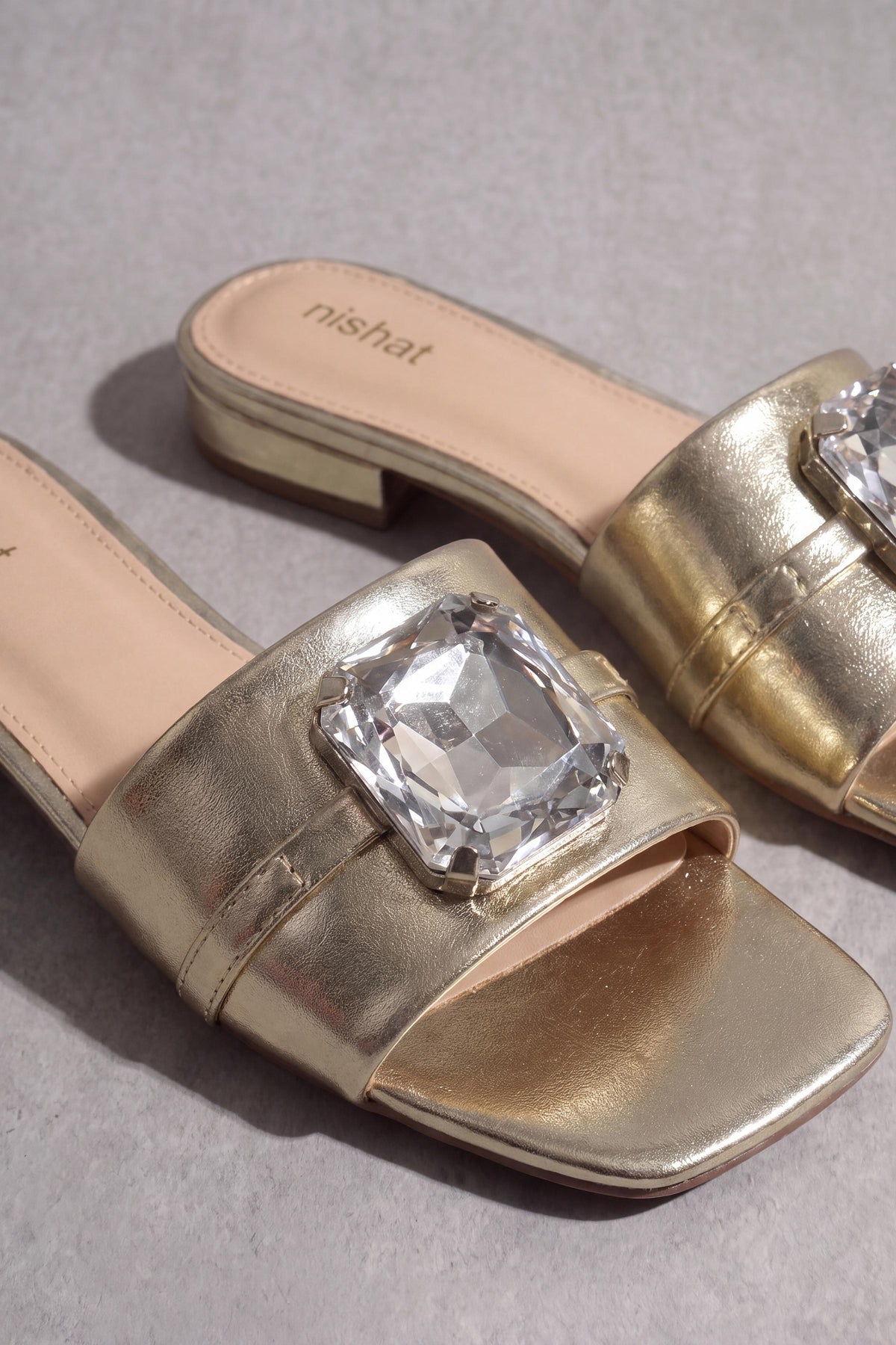 Gold Chappal-1717312919 - for Women - Shoes Collection | Nishat | Shop Online
