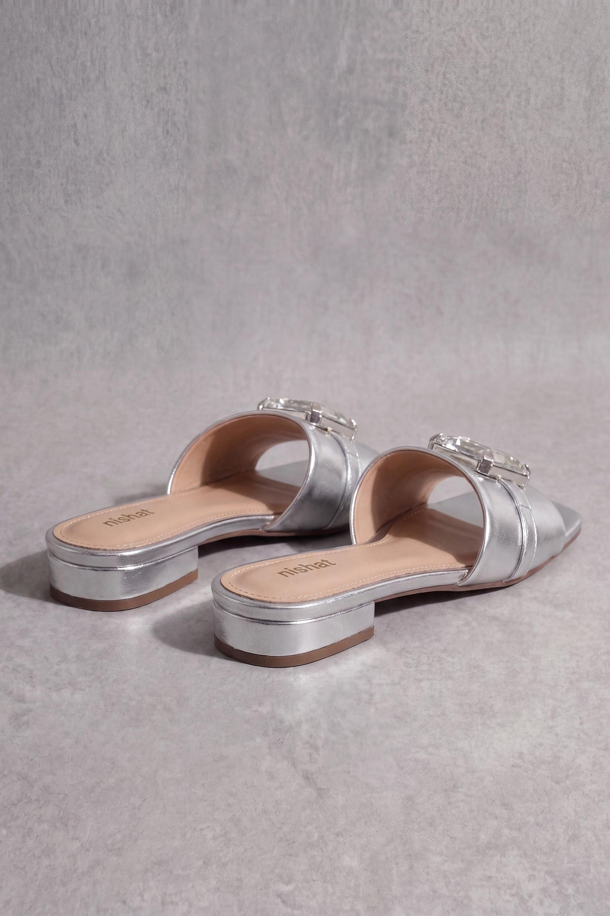 Silver Chappal-1717312920 - for Women - Shoes Collection | Nishat | Shop Online