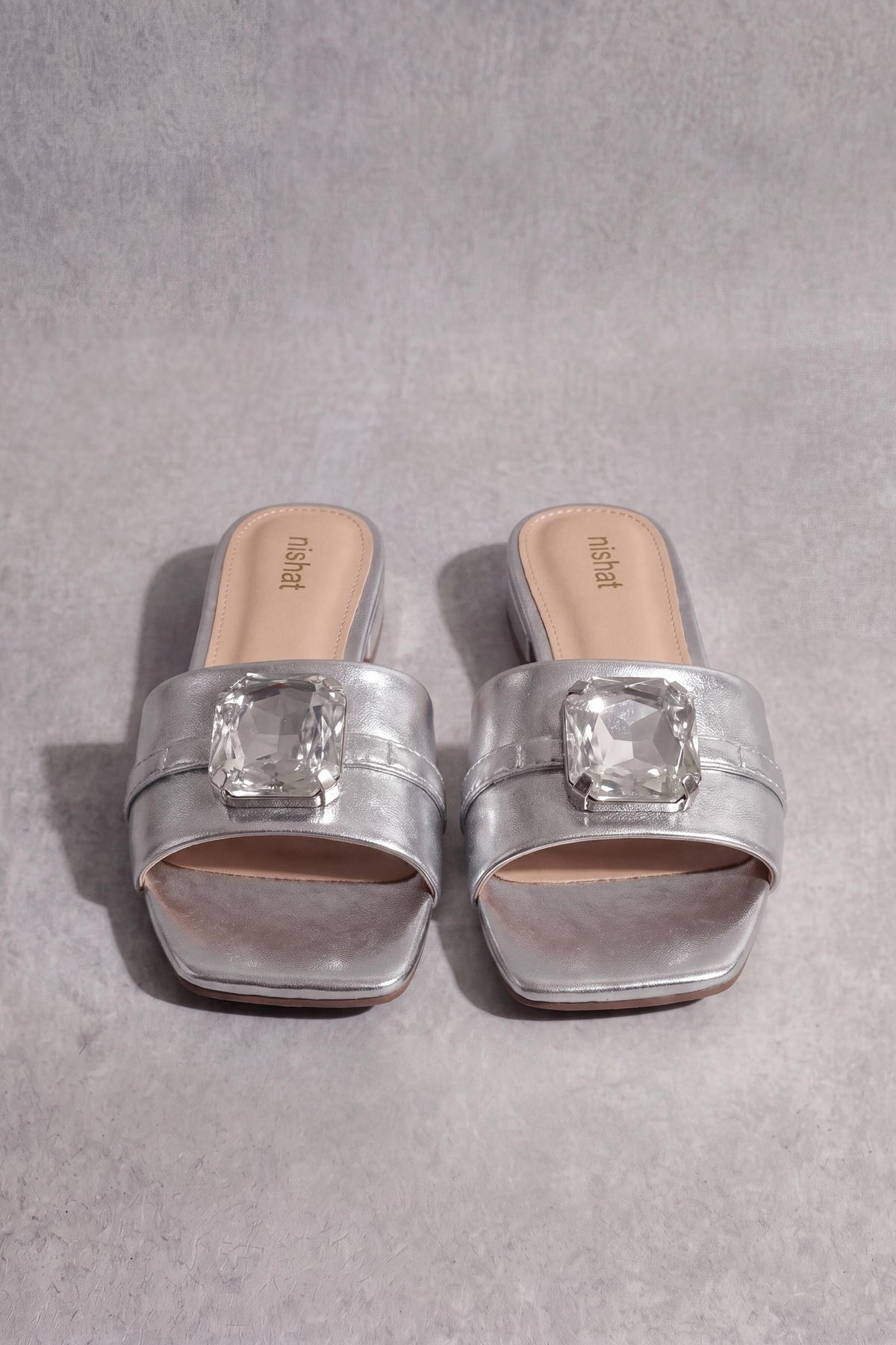 Silver Chappal-1717312920 - for Women - Shoes Collection | Nishat | Shop Online