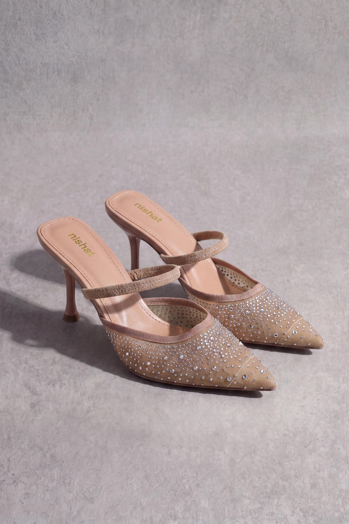 Khaki Pumps Heels-1717322930 - for Women - Shoes Collection | Nishat | Shop Online