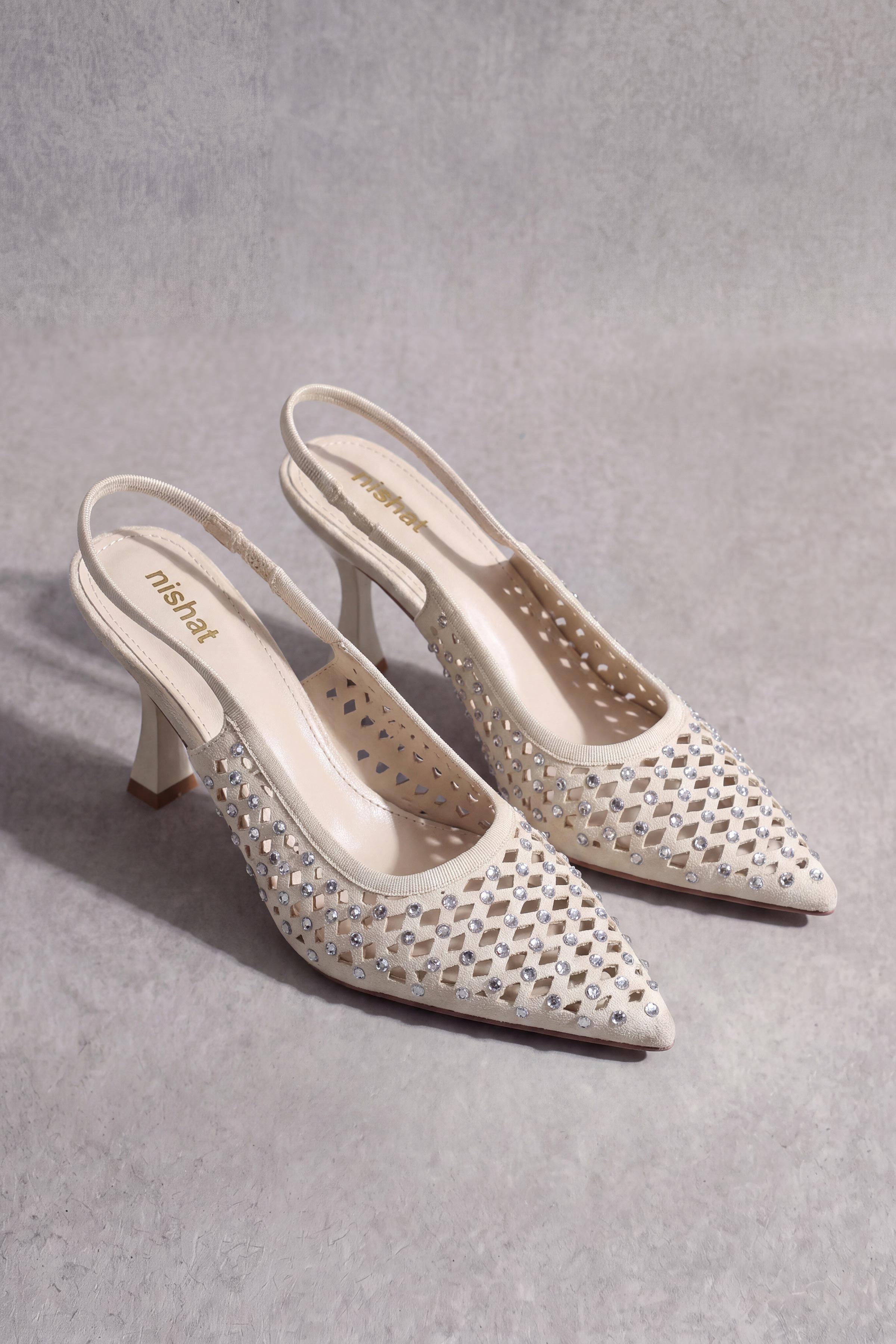 Beige Pumps Heels-1717382918 - for Women - Shoes Collection | Nishat | Shop Online
