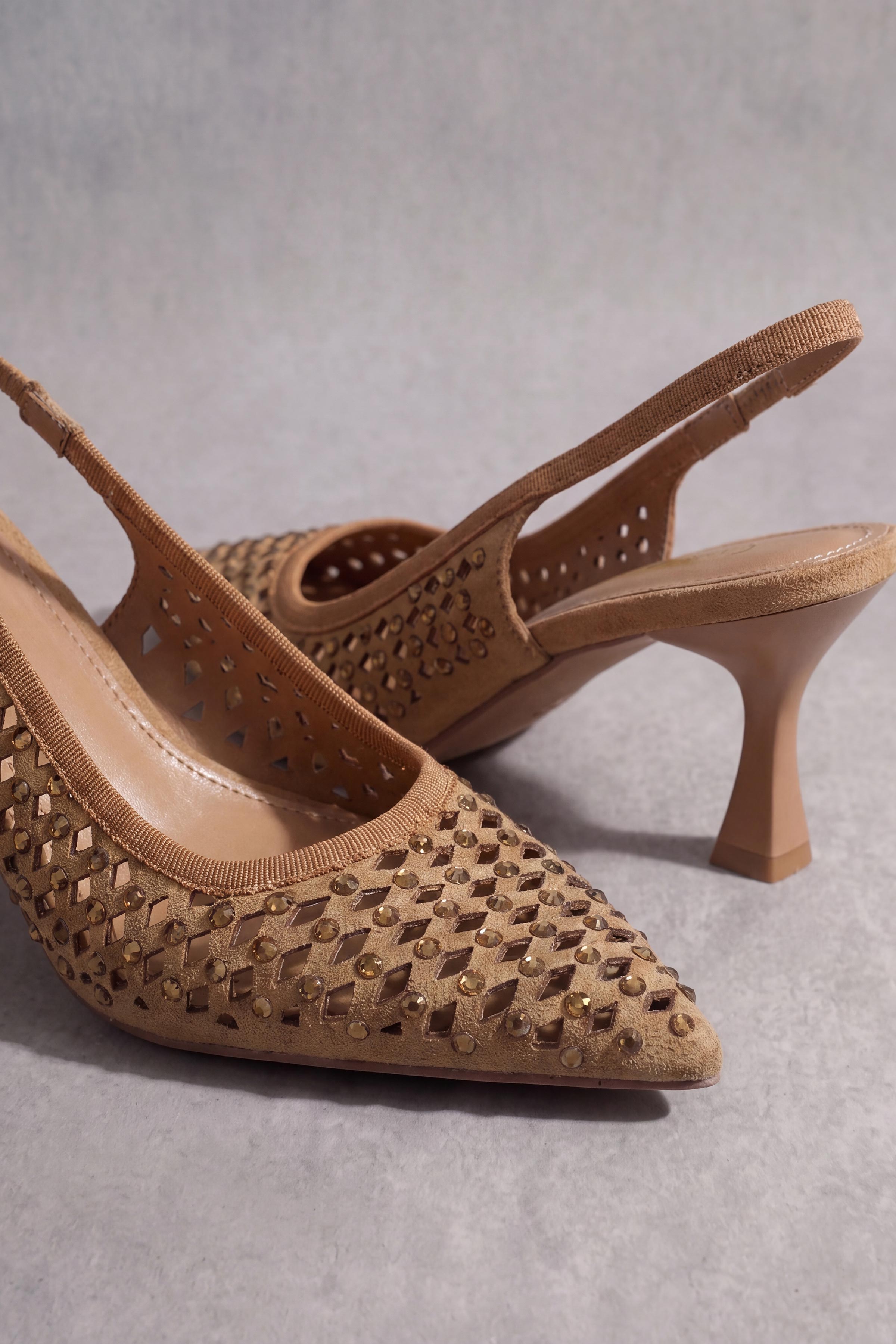 Camel Pumps Heels-1717382929 - for Women - Shoes Collection | Nishat | Shop Online