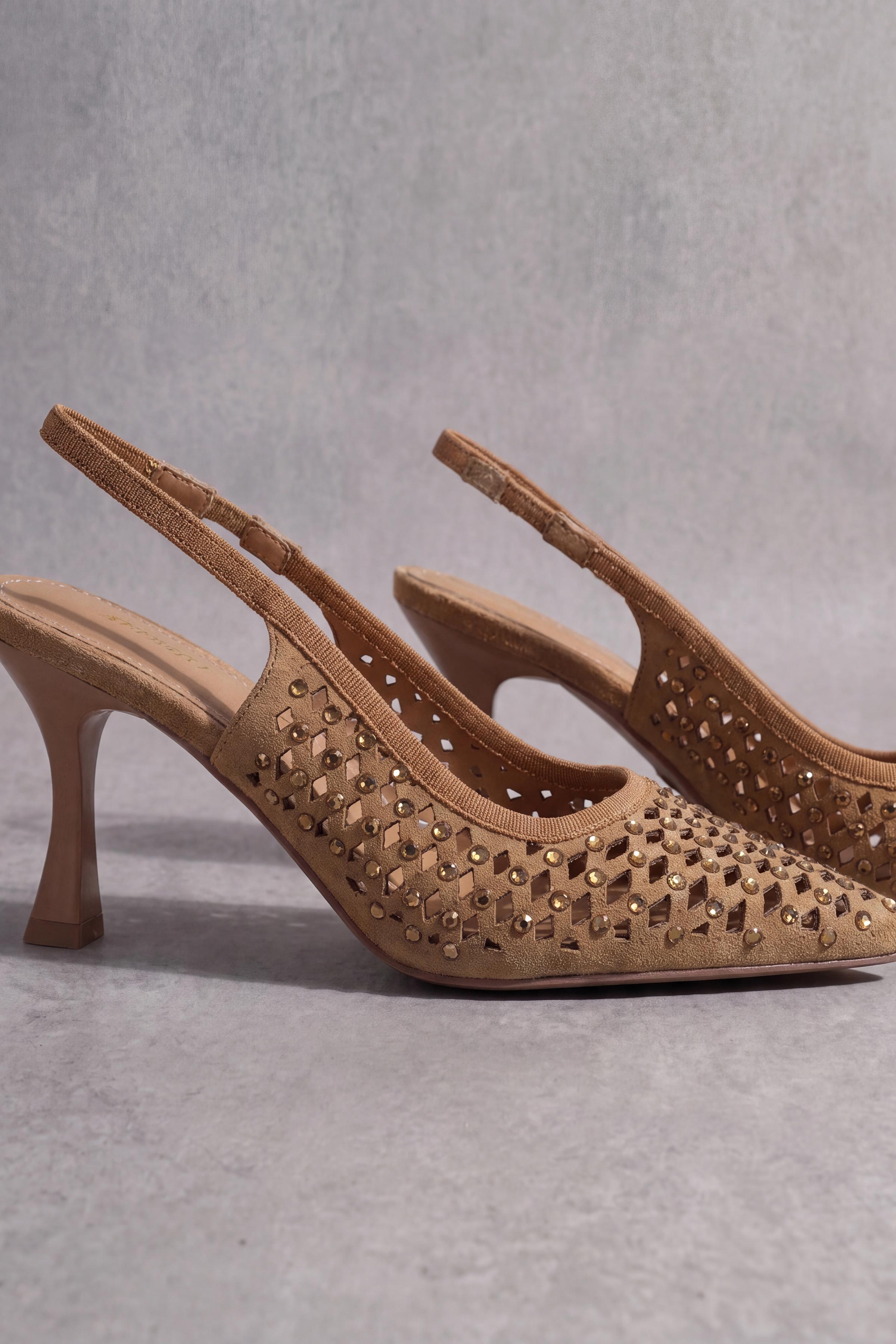 Camel Pumps Heels-1717382929 - for Women - Shoes Collection | Nishat | Shop Online
