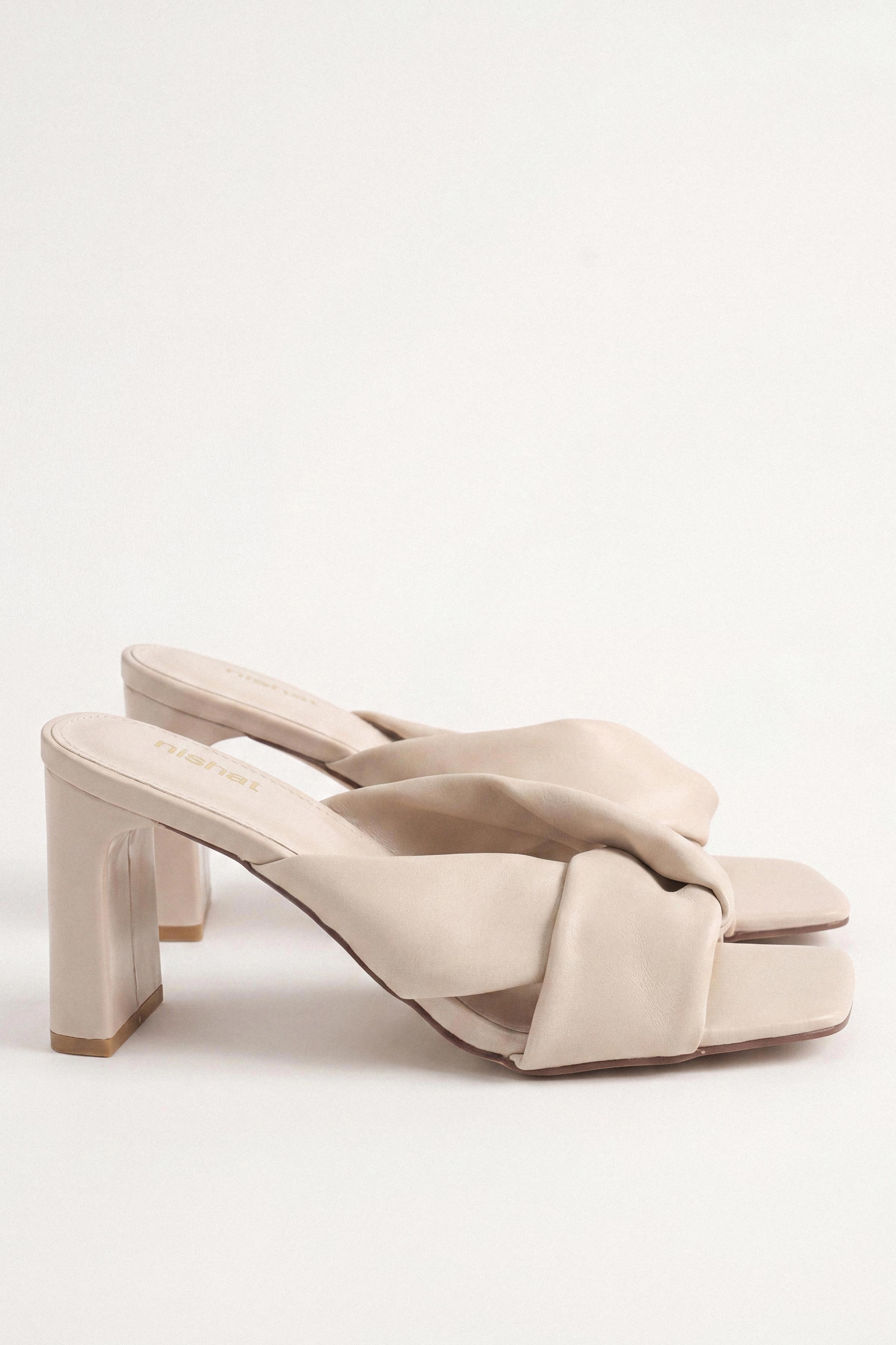 Off White Block Heels-1717402907 - for Women - Shoes Collection | Nishat | Shop Online