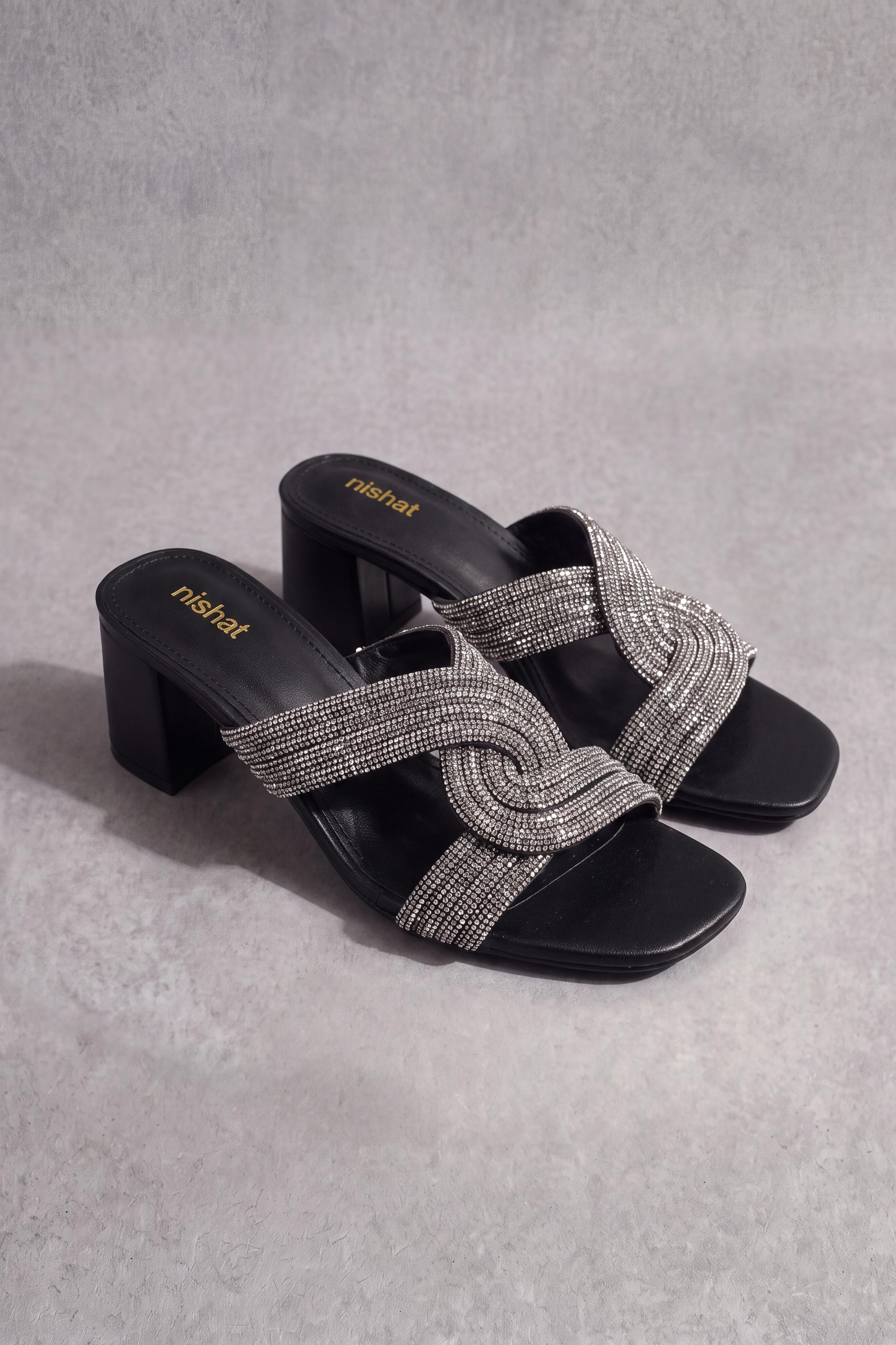 Black Block Heels-1717412903 - for Women - Shoes Collection | Nishat | Shop Online