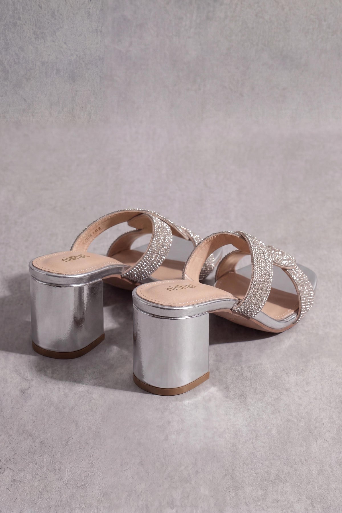 Silver Block Heels-1717412920 - for Women - Shoes Collection | Nishat | Shop Online