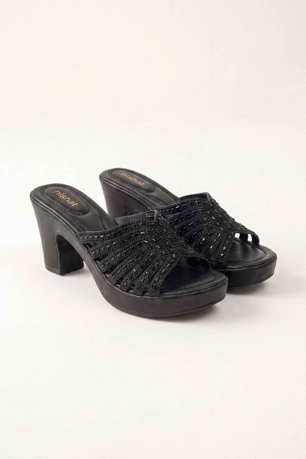 Black Block Heels-1717492903