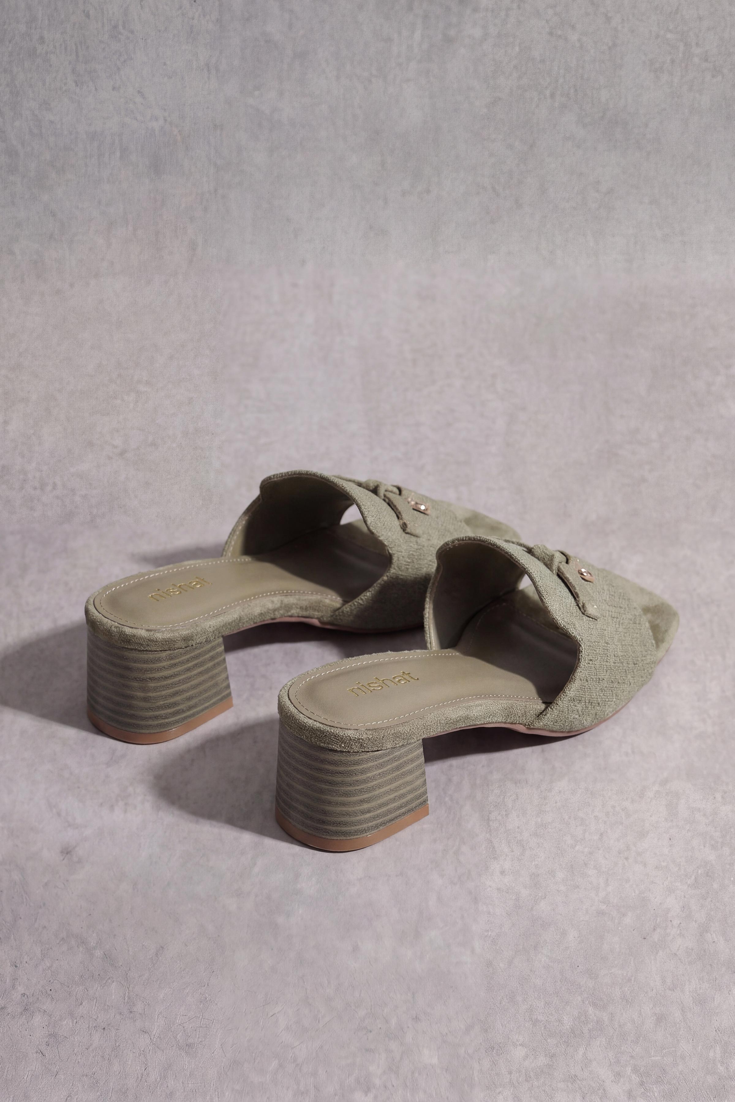 Green Block Heels-1717532904 - for Women - Shoes Collection | Nishat | Shop Online