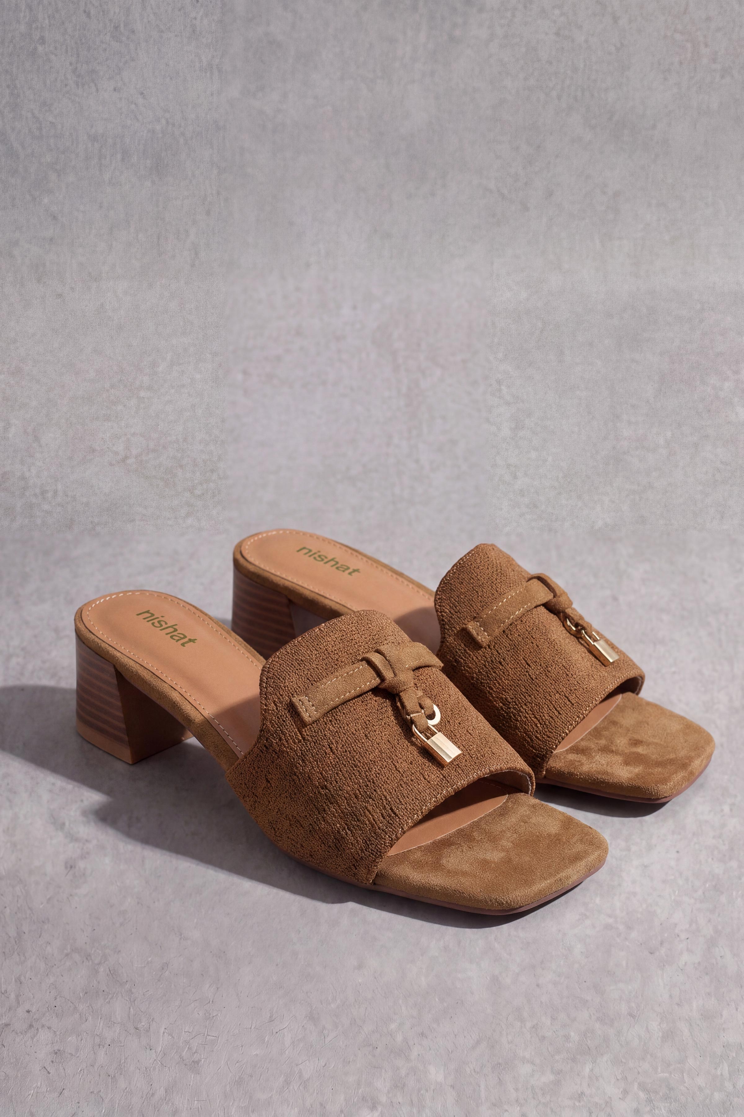 Camel Block Heels-1717532929 - for Women - Shoes Collection | Nishat | Shop Online