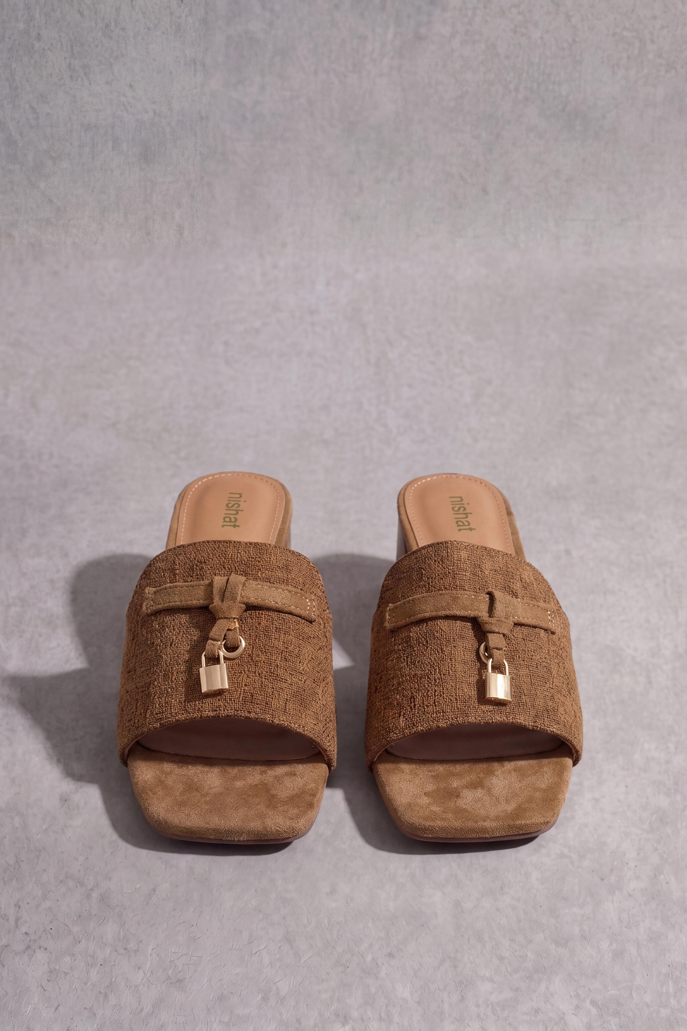 Camel Block Heels-1717532929 - for Women - Shoes Collection | Nishat | Shop Online
