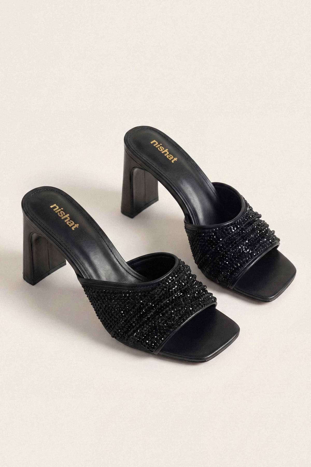 Black Block Heels-1717552903
