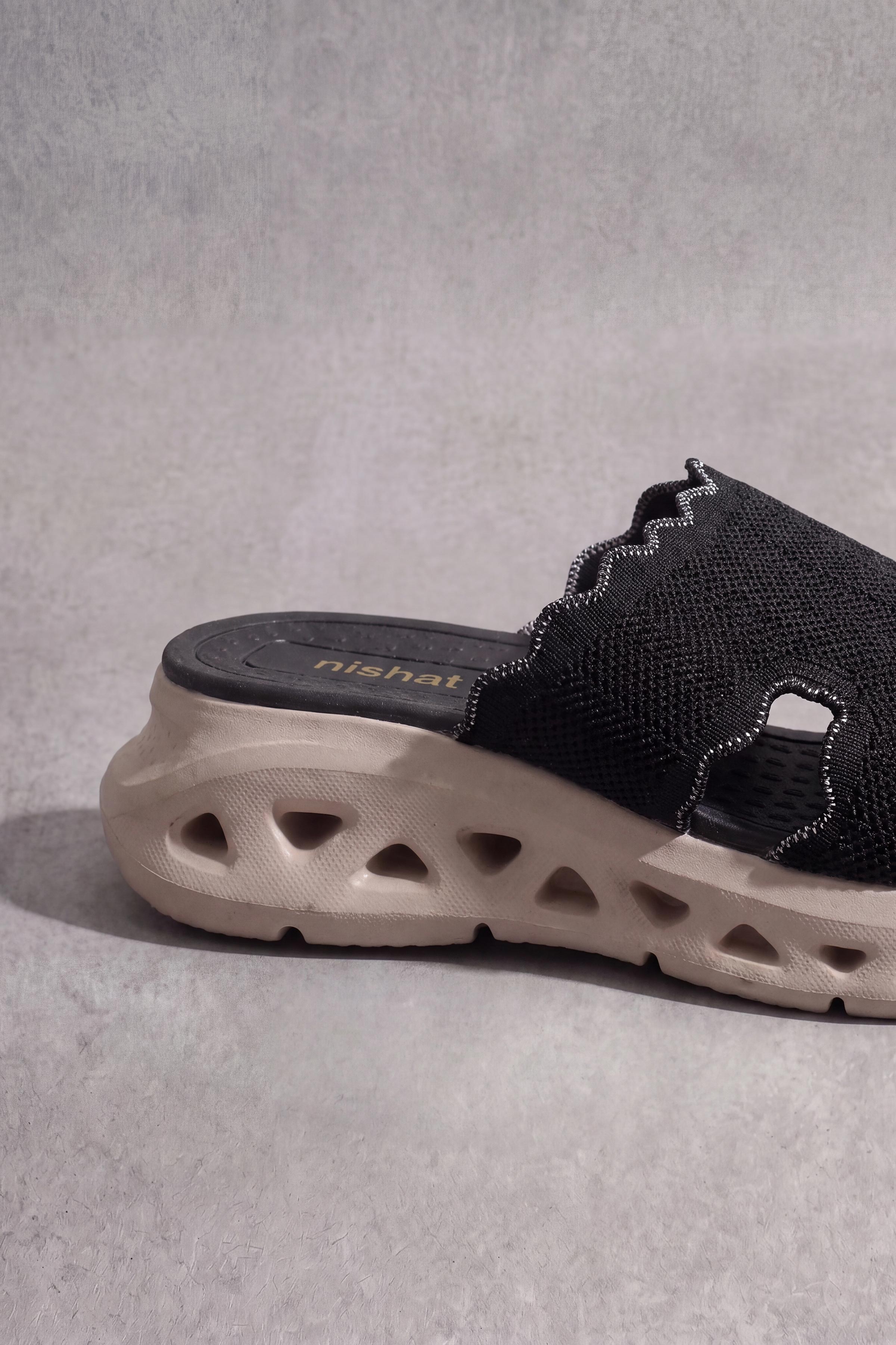 Black Chappal-1717662903 - for Women - Shoes Collection | Nishat | Shop Online