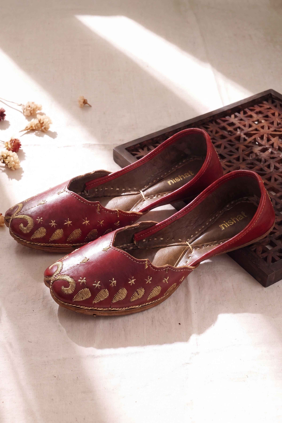 Maroon Khussa-1718213722 - for Women - Shoes Collection | Nishat | Shop Online