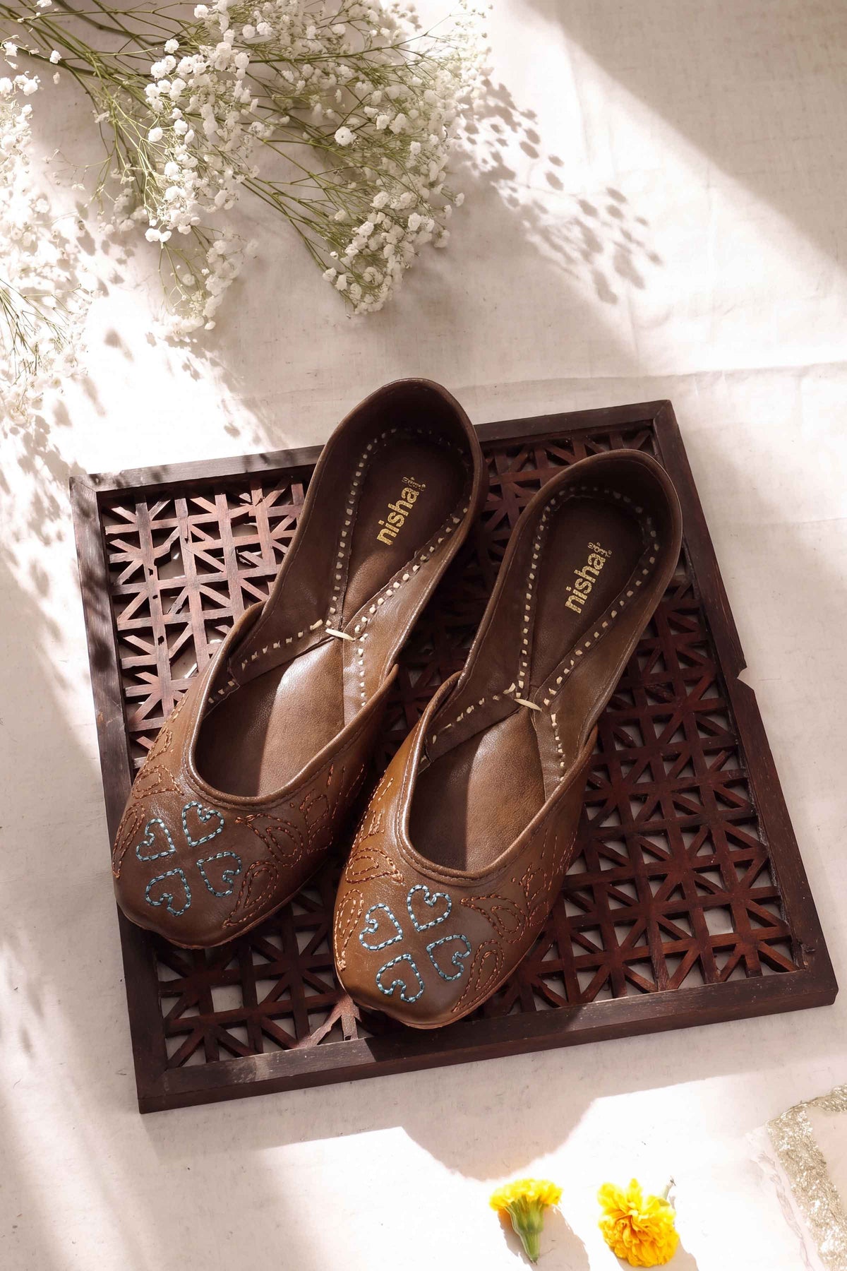 Dark Brown Khussa-1718223713