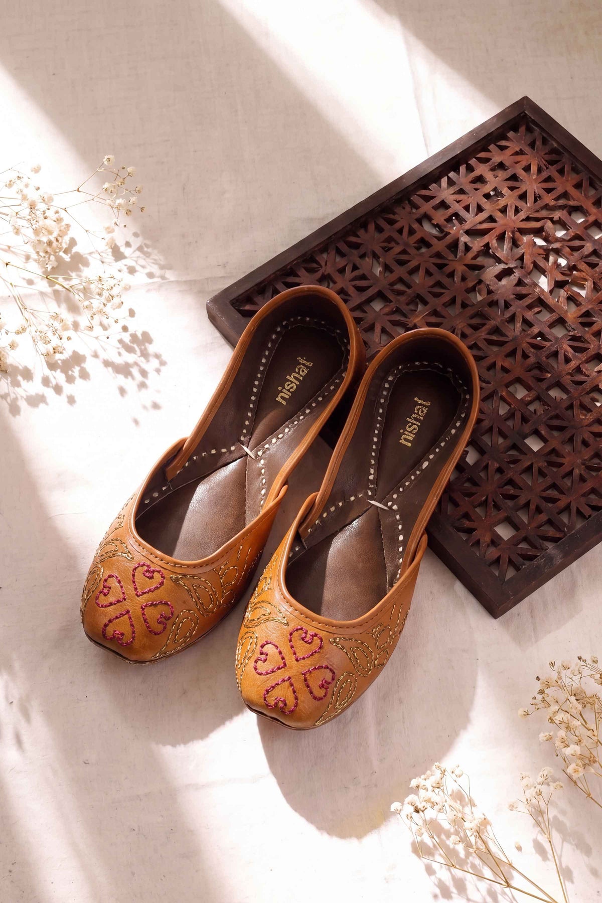 Light Brown Khussa-1718233713 - for Women - Shoes Collection | Nishat | Shop Online