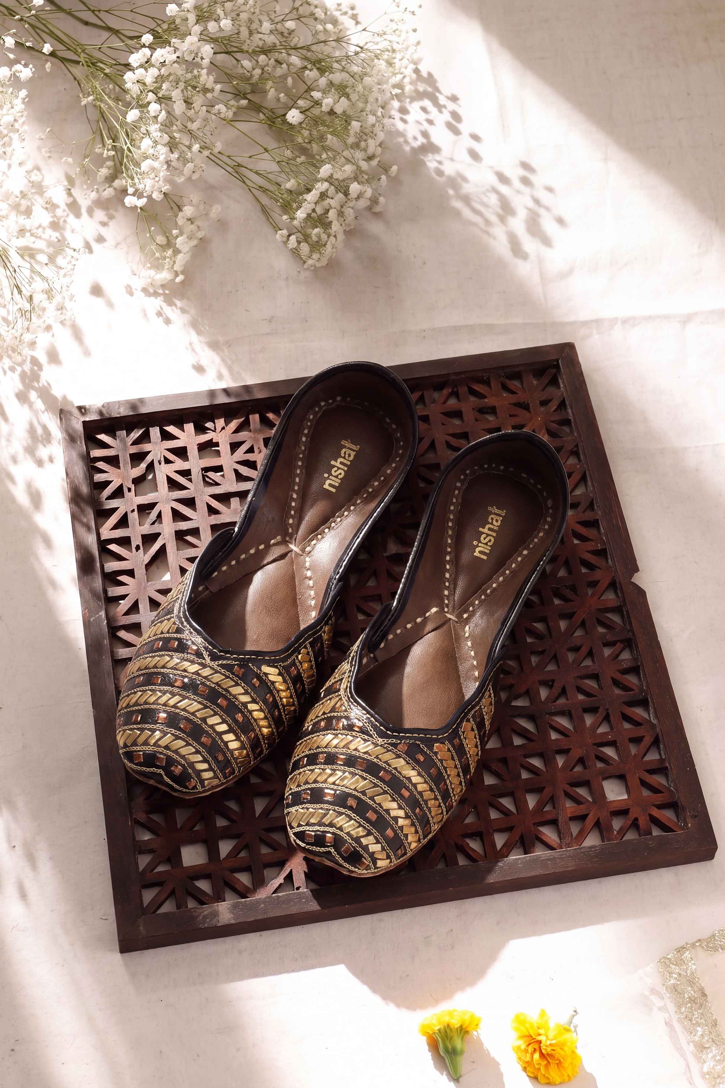 Black Khussa-1718283703 - for Women - Shoes Collection | Nishat | Shop Online
