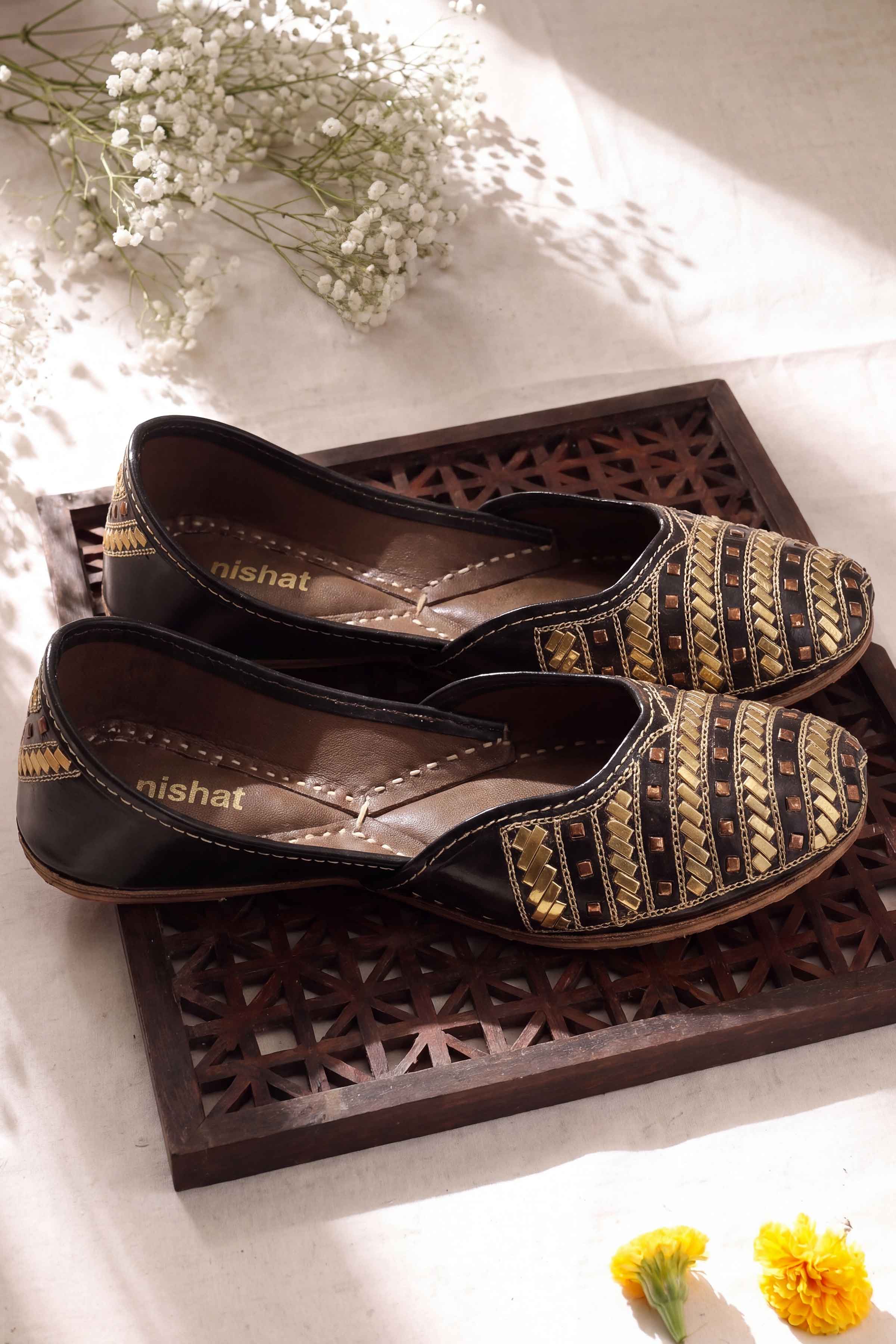 Black Khussa-1718283703 - for Women - Shoes Collection | Nishat | Shop Online