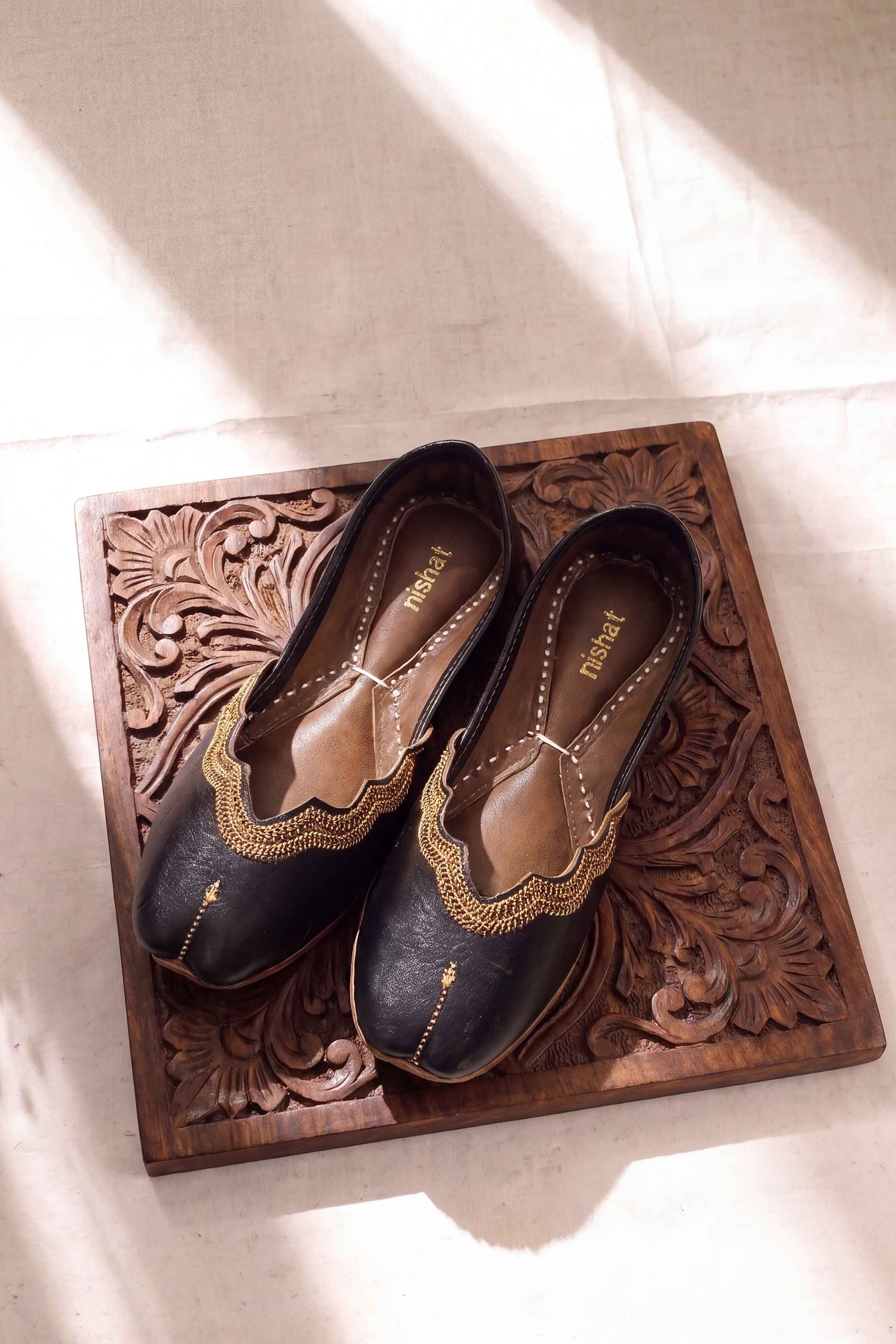 Black Khussa-1718313703 - for Women - Shoes Collection | Nishat | Shop Online