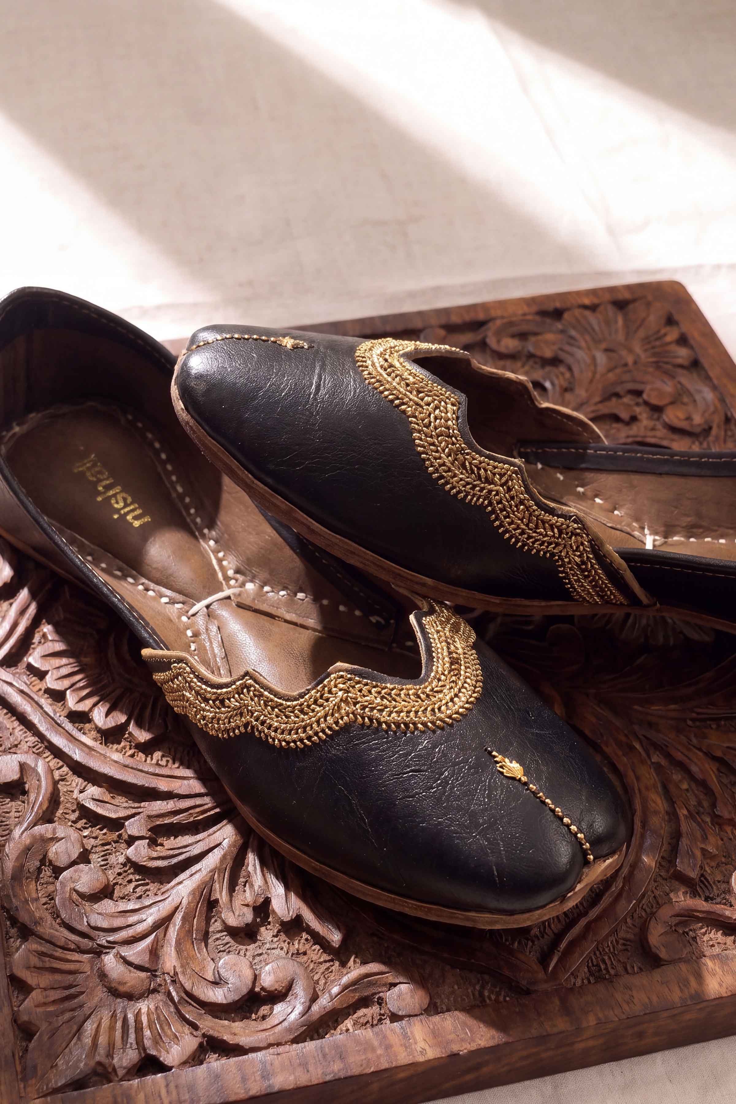 Black Khussa-1718313703 - for Women - Shoes Collection | Nishat | Shop Online