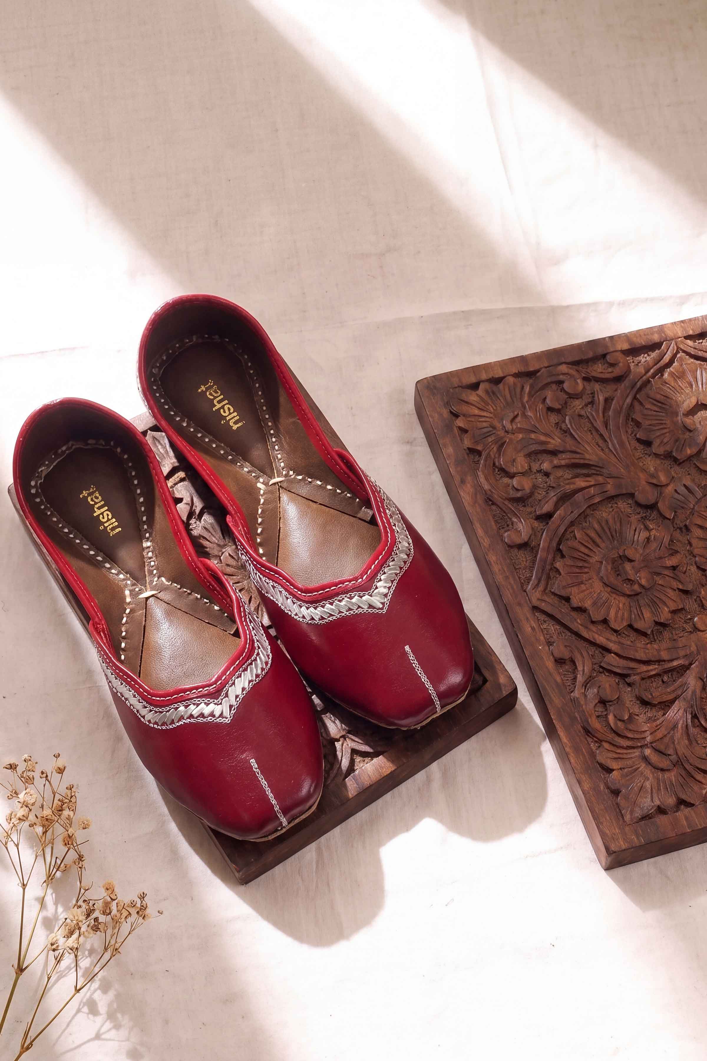 Red Khussa-1718323701 - for Women - Shoes Collection | Nishat | Shop Online