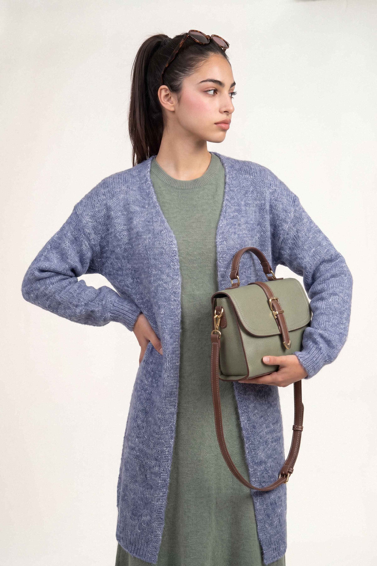 Blue Long Sweater-1719000108 for Women – Long Sweaters Collection | Nishat | Shop Online