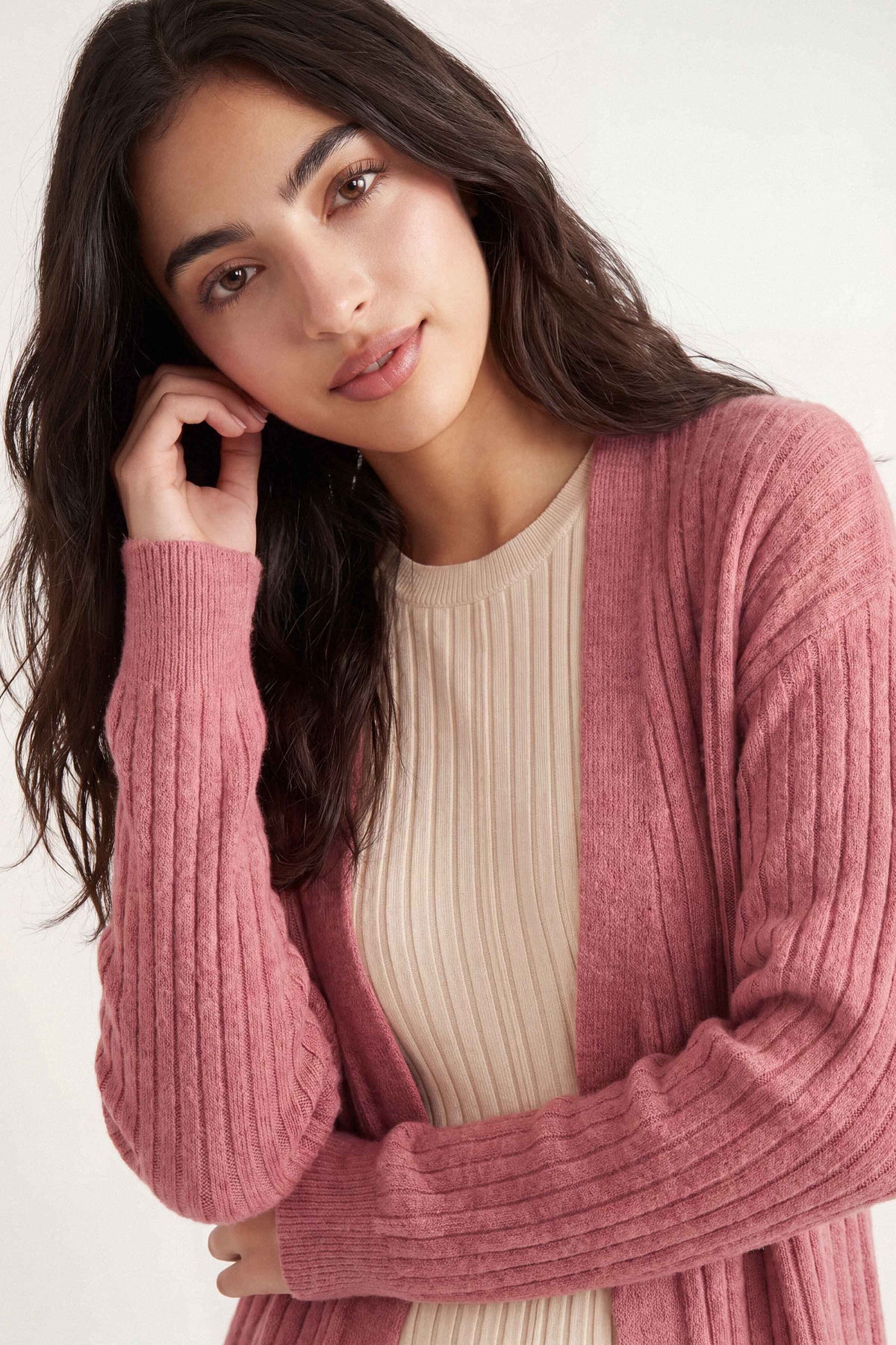 Brick Red Long Sweater-1719010101 for Women – Long Sweaters Collection | Nishat | Shop Online