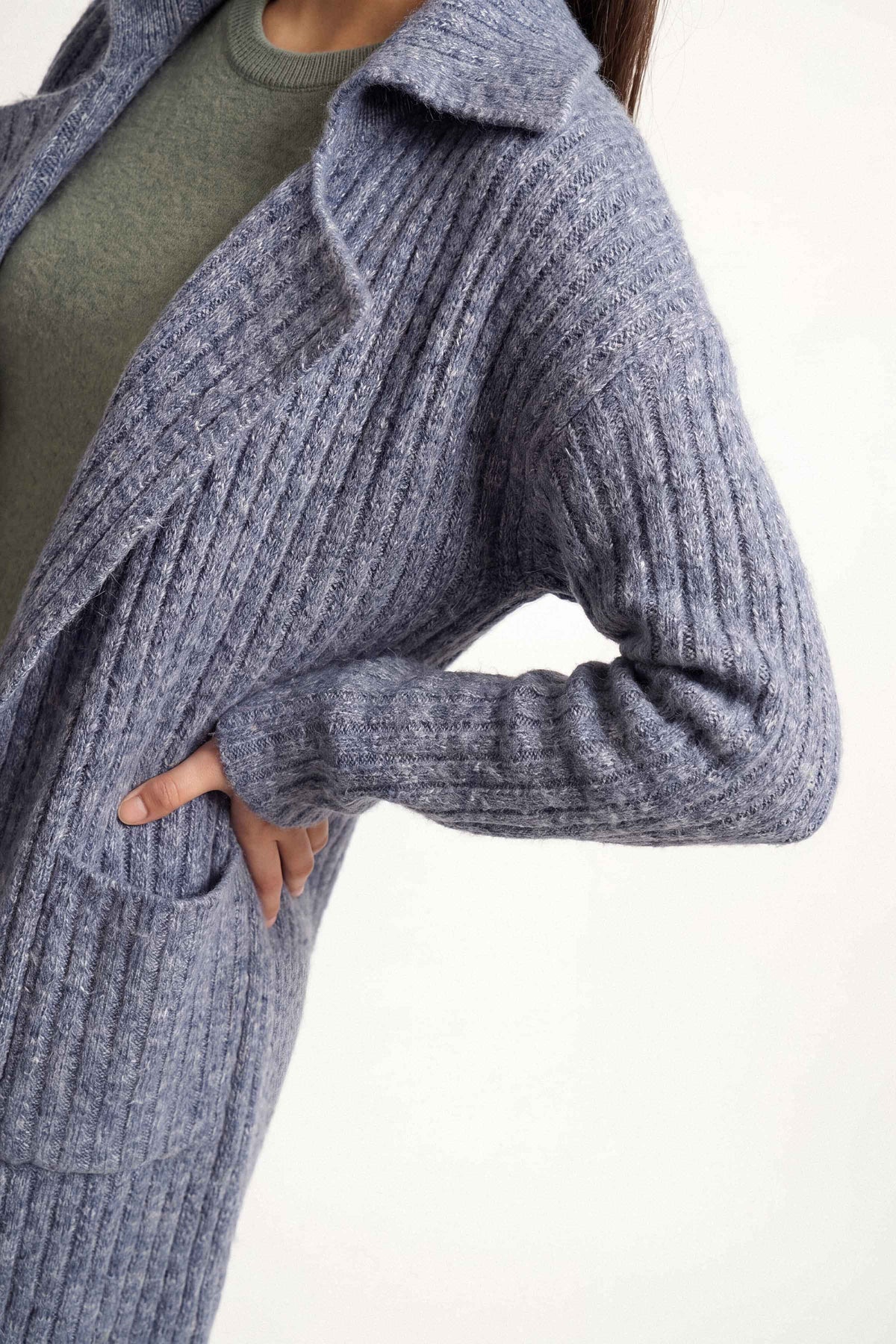 Grey Long Sweater-1719020111 for Women – Long Sweaters Collection | Nishat | Shop Online