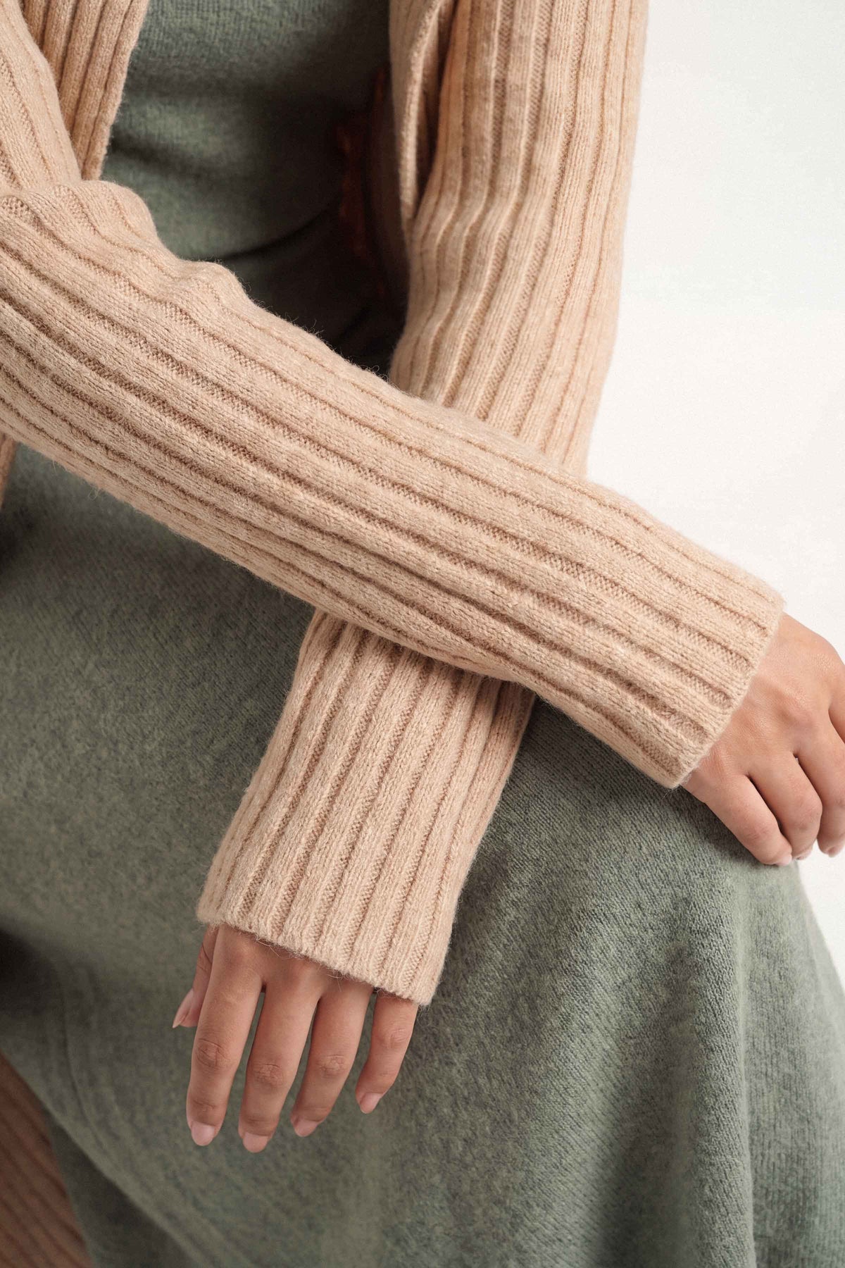 Light Beige Long Sweater-1719020118 for Women – Long Sweaters Collection | Nishat | Shop Online