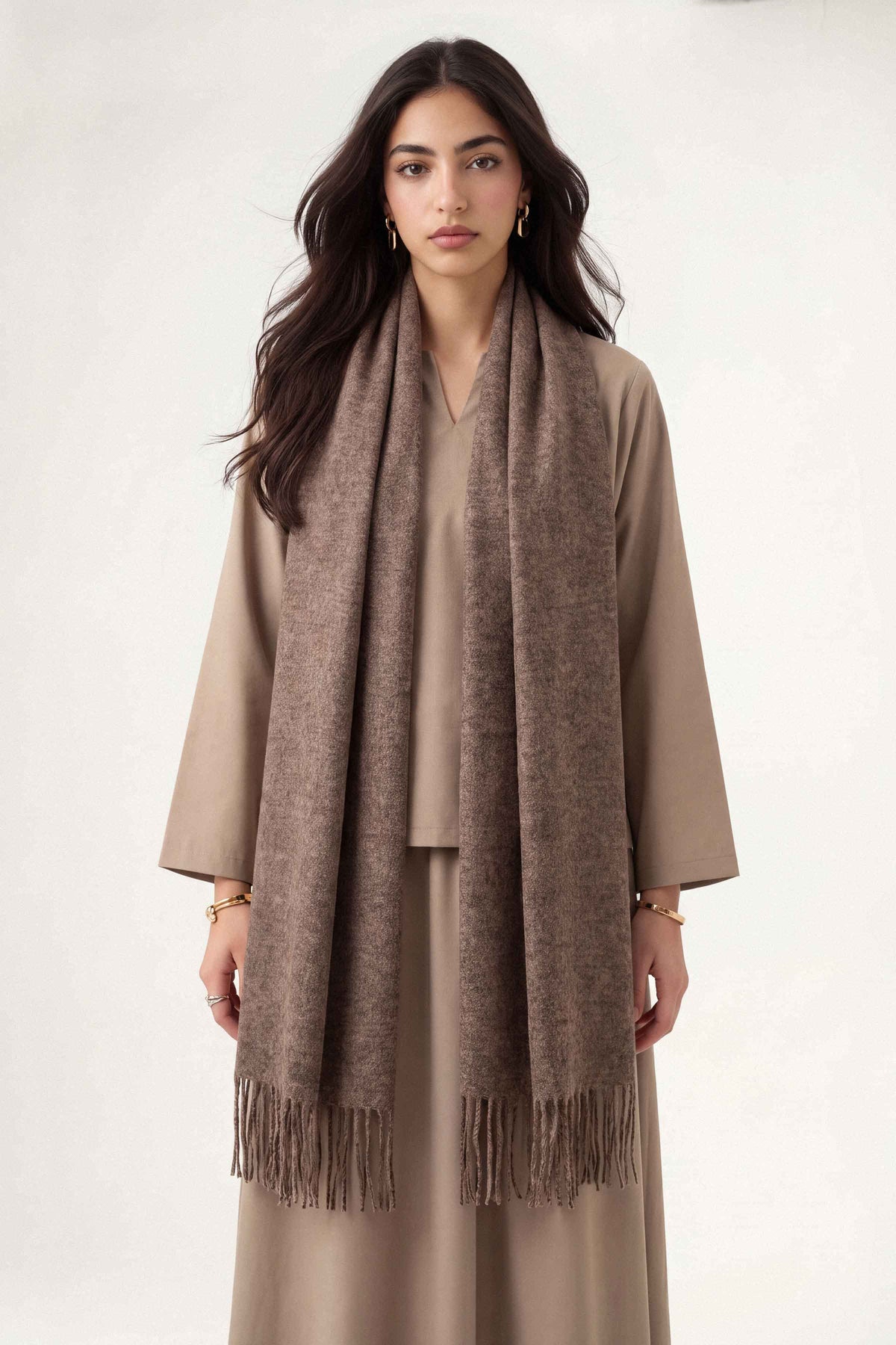Coffee Women Shawl-1720482117 for Women - Shawl Collection | Nishat | Shop Online