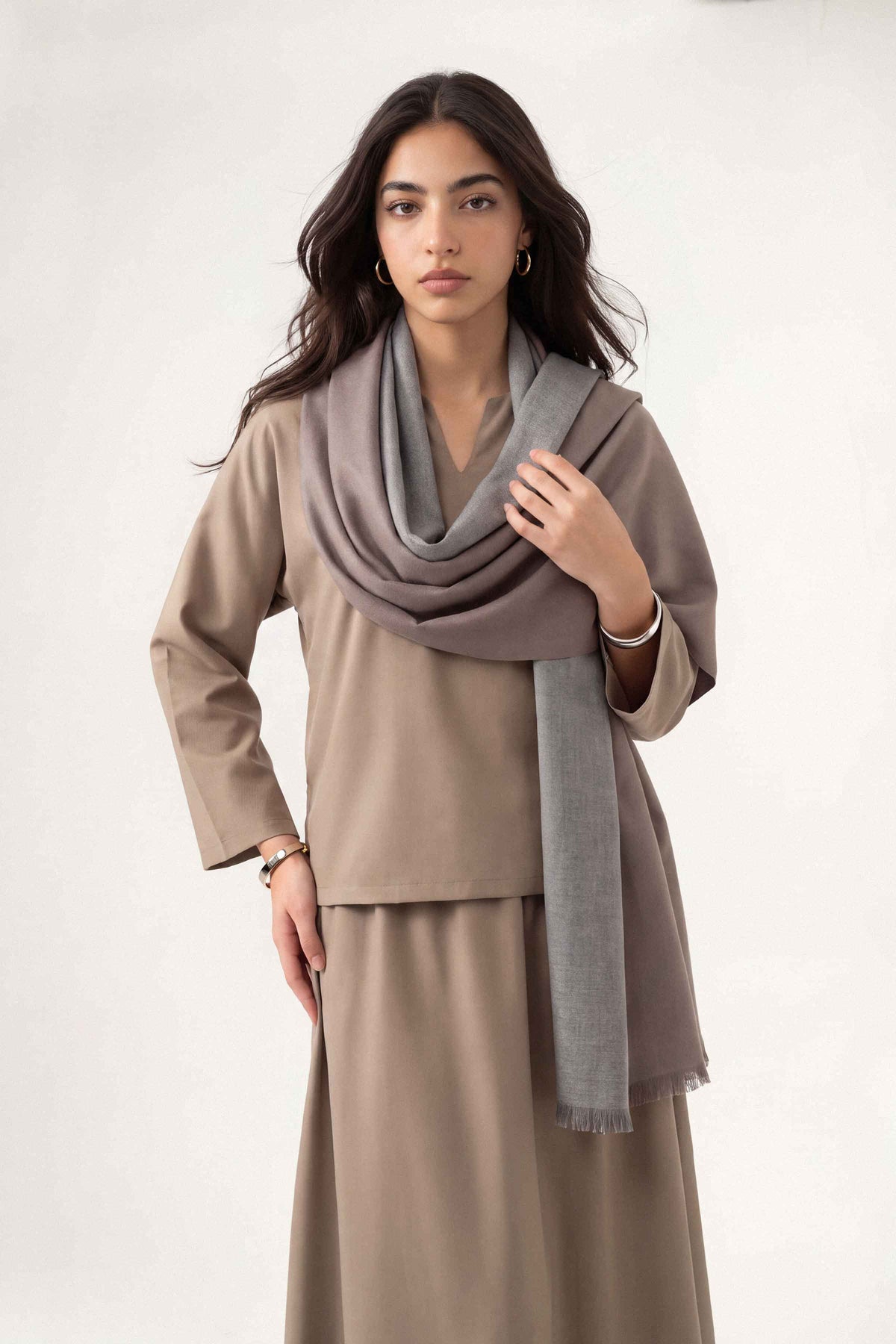 Grey Women Shawl-1720512111 for Women - Shawl Collection | Nishat | Shop Online