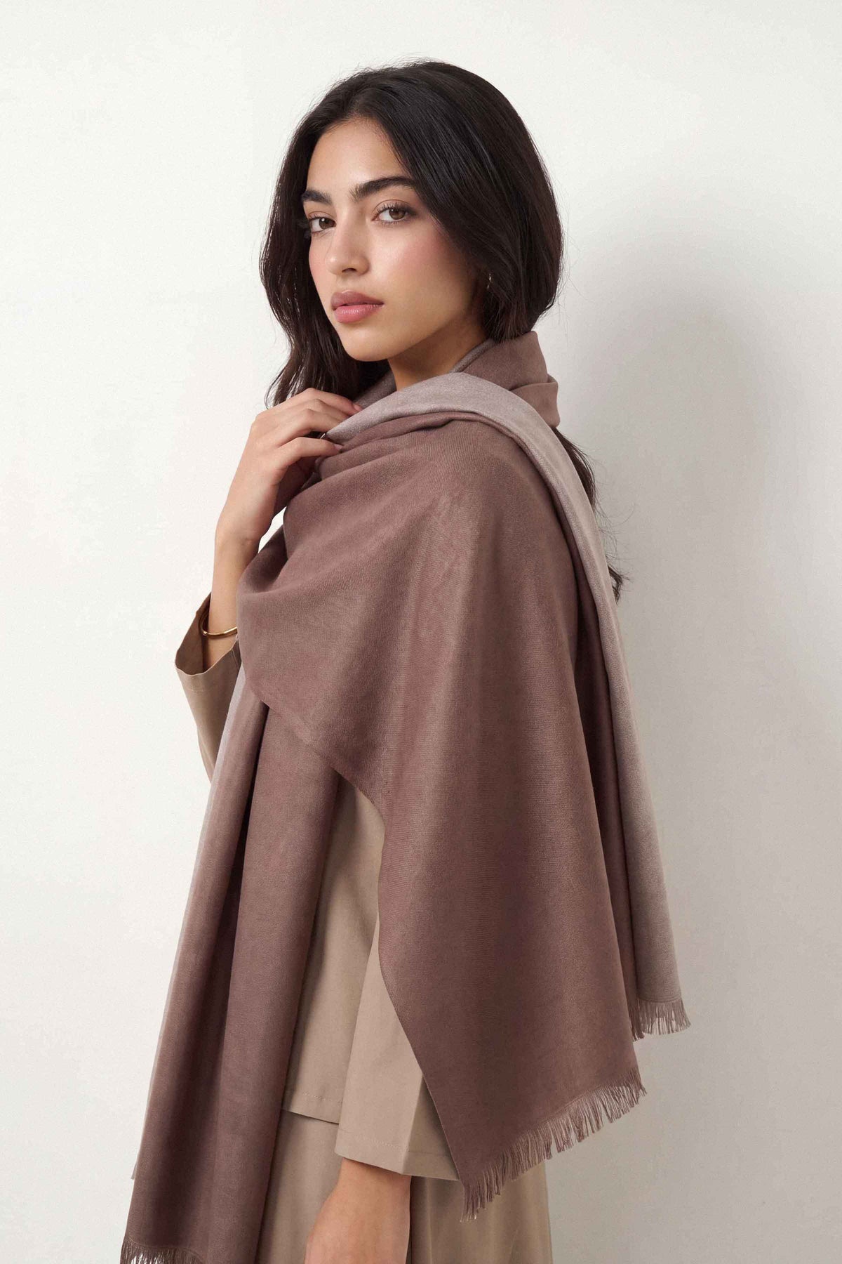 Coffee Women Shawl-1720512117 for Women - Shawl Collection | Nishat | Shop Online