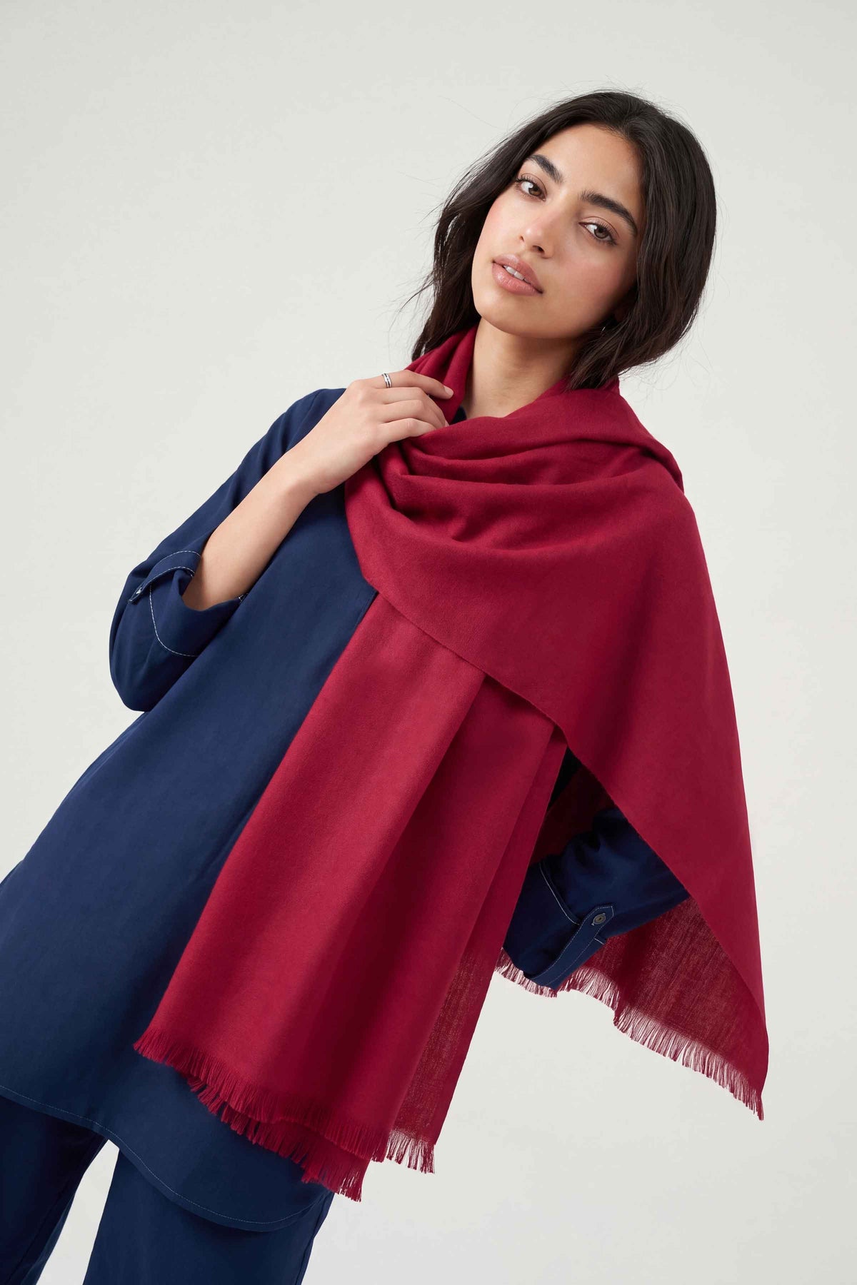 Maroon Women Shawl-1720522122 for Women - Shawl Collection | Nishat | Shop Online